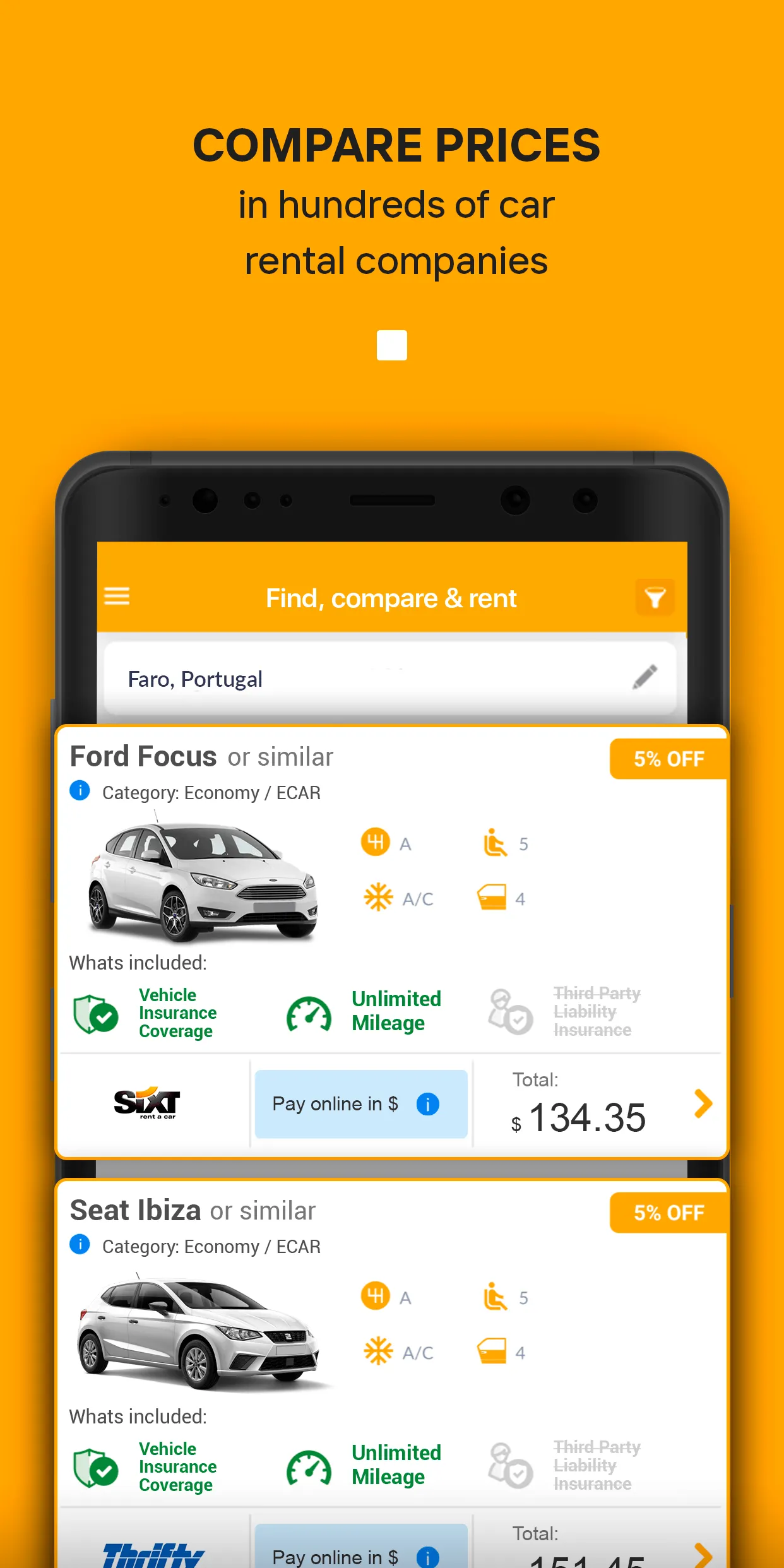 Rentcars: Car rental | Indus Appstore | Screenshot