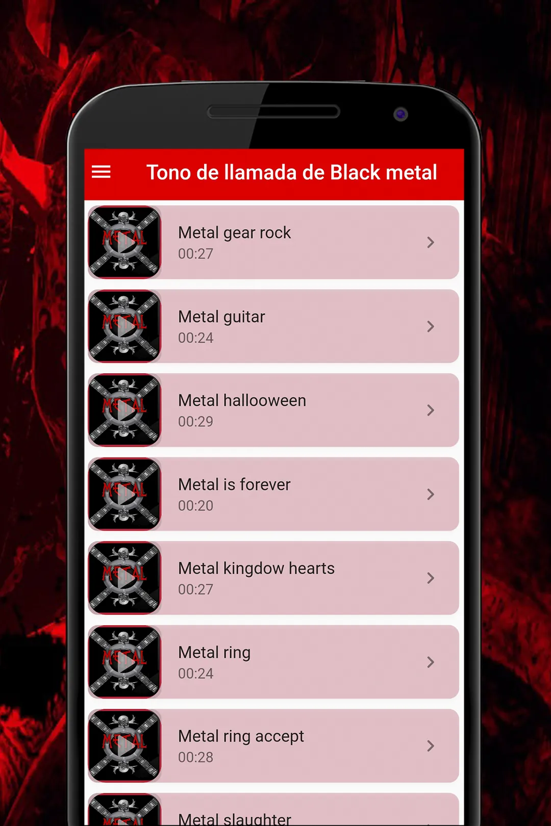 Ringtones Heavy Metal | Indus Appstore | Screenshot