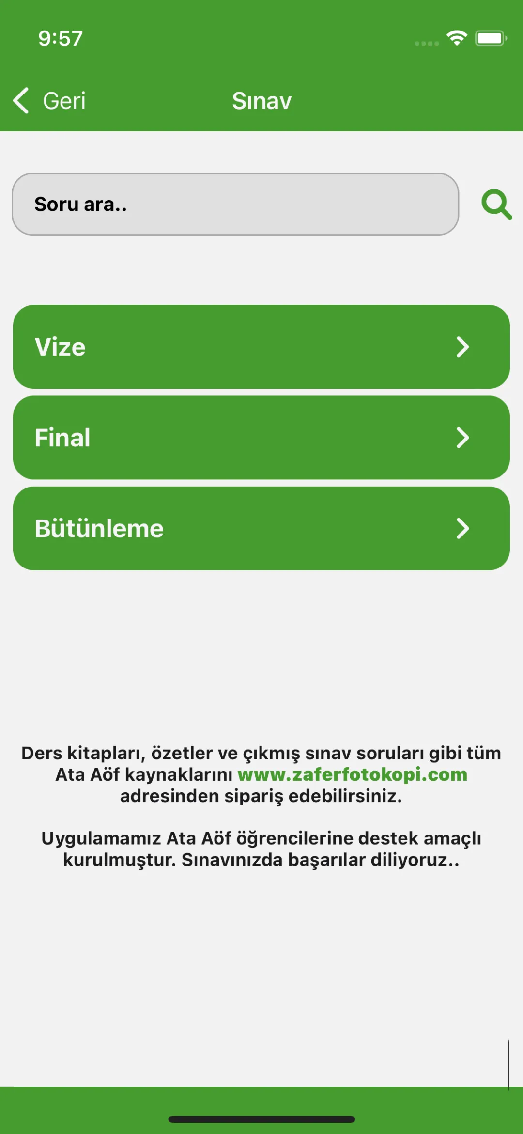 VİP Ata Aöf Çıkmış Sorular | Indus Appstore | Screenshot