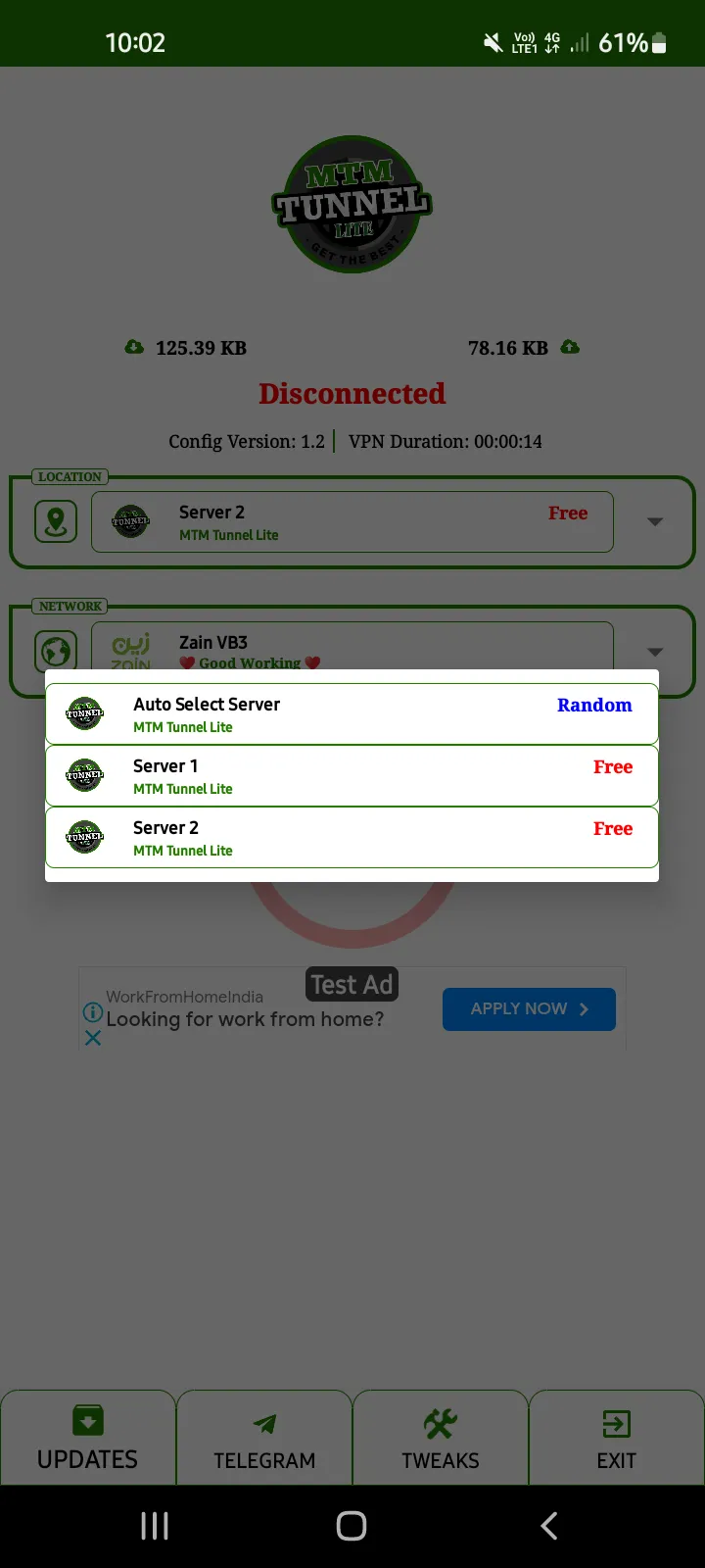 MTM Tunnel Lite | Indus Appstore | Screenshot