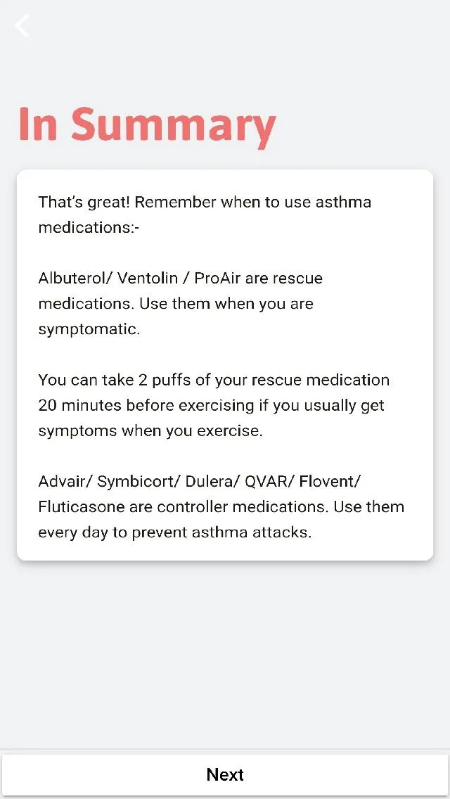 ASTHMAXcel PRO | Indus Appstore | Screenshot