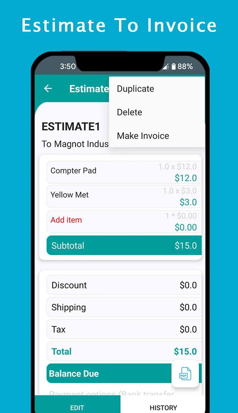 OnTheGo - Invoice Maker | Indus Appstore | Screenshot