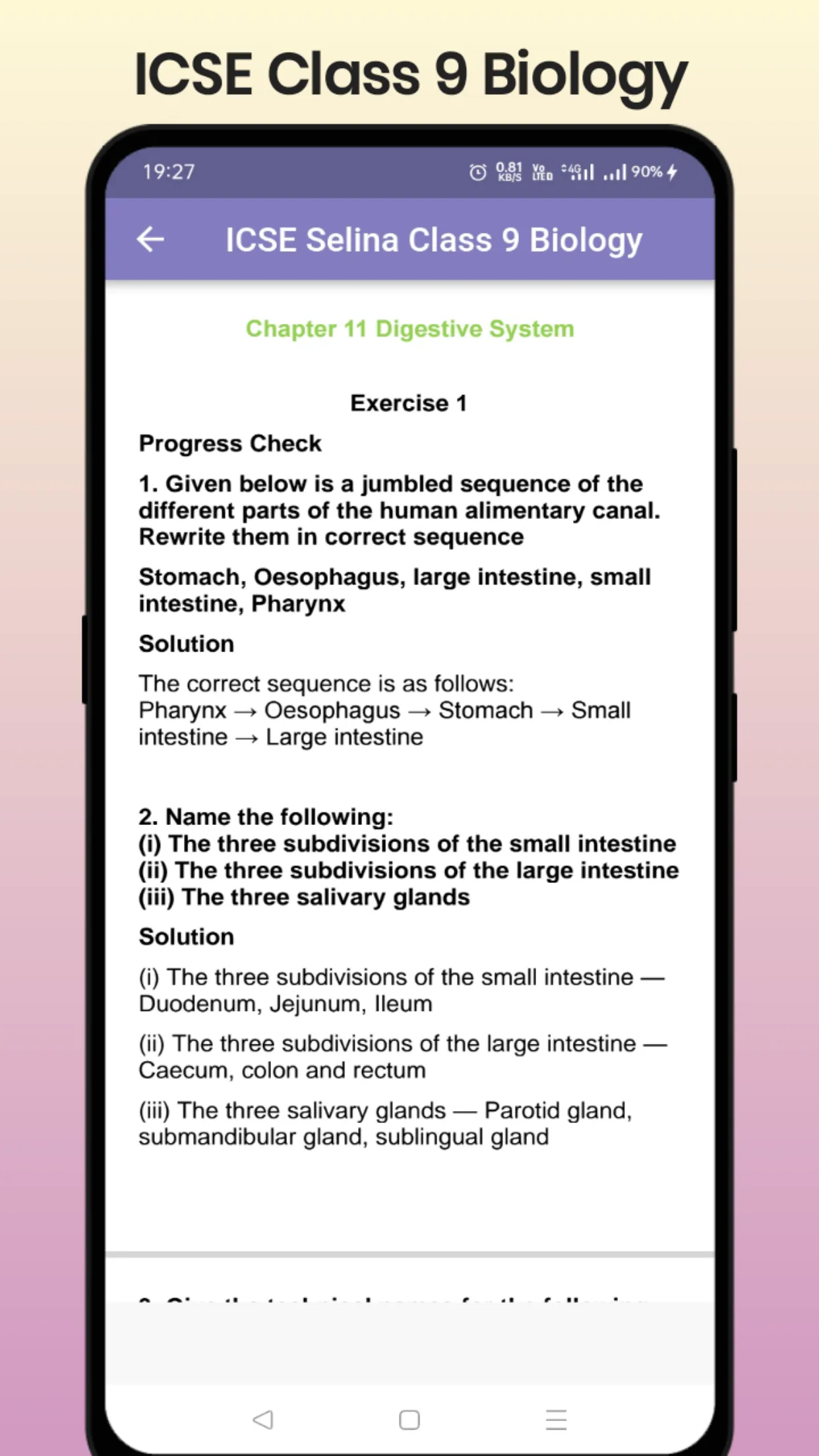 ICSE Selina Class 9 Biology | Indus Appstore | Screenshot