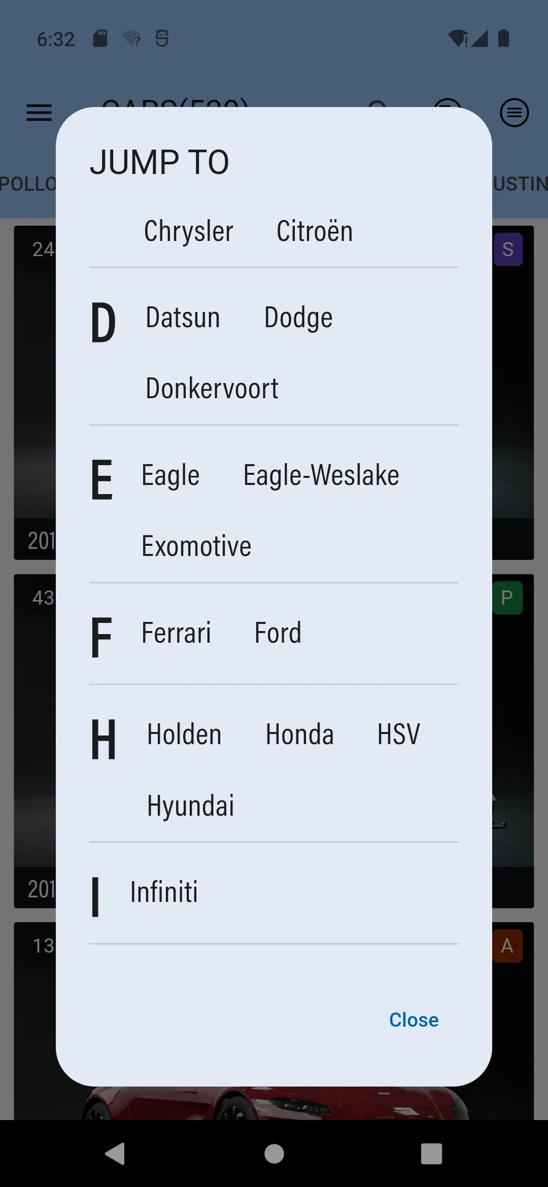 FM2023 Cars | Indus Appstore | Screenshot