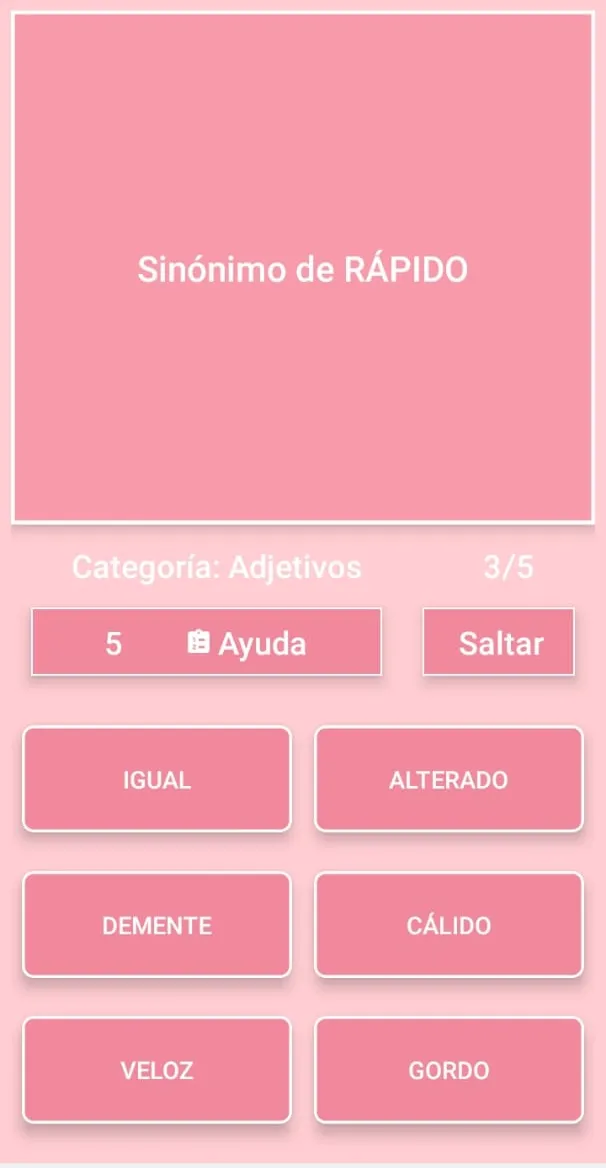 Vocabulario Quiz - Preguntas | Indus Appstore | Screenshot