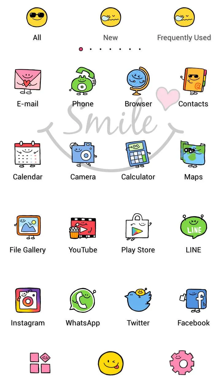 Simple Theme Smile Friends | Indus Appstore | Screenshot