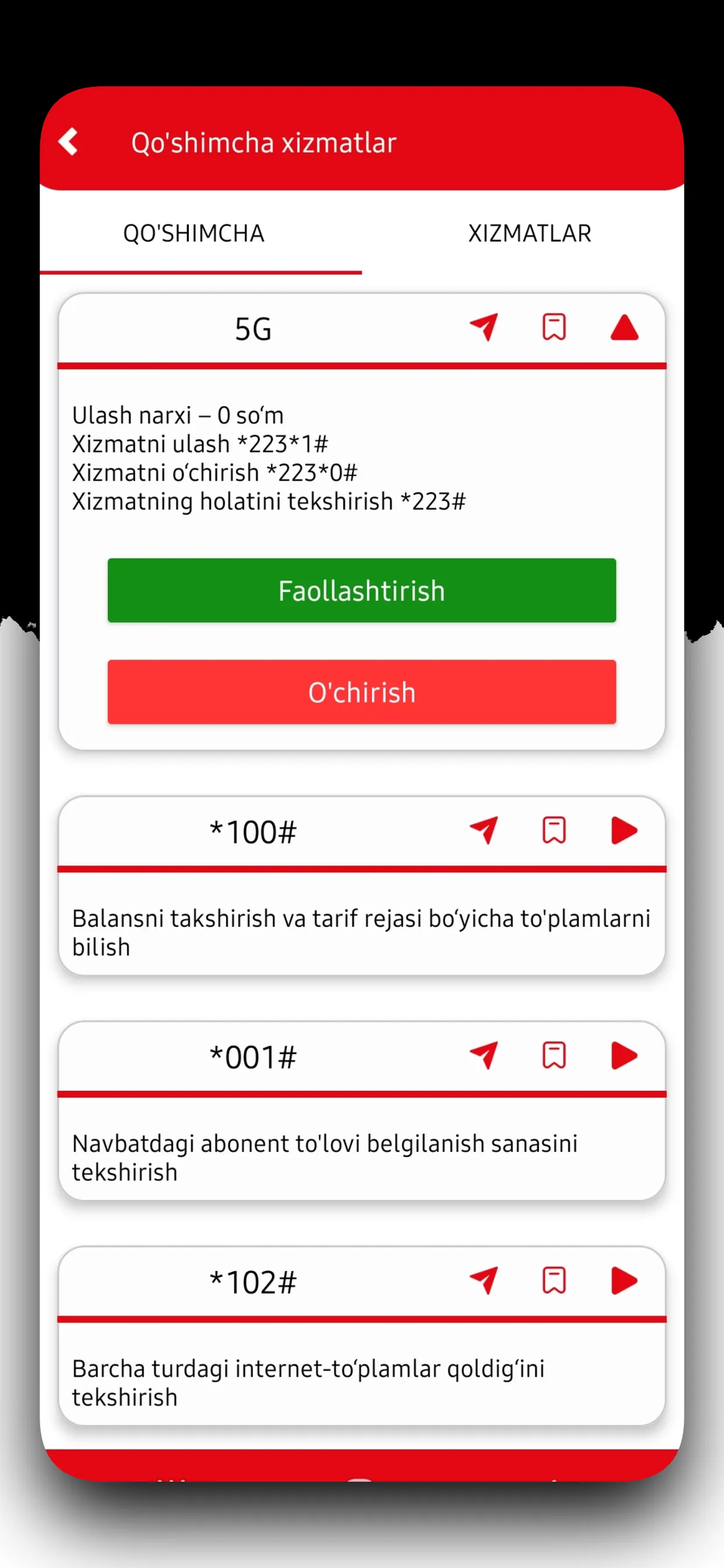 Uzmobile Uztelecom kodlar | Indus Appstore | Screenshot