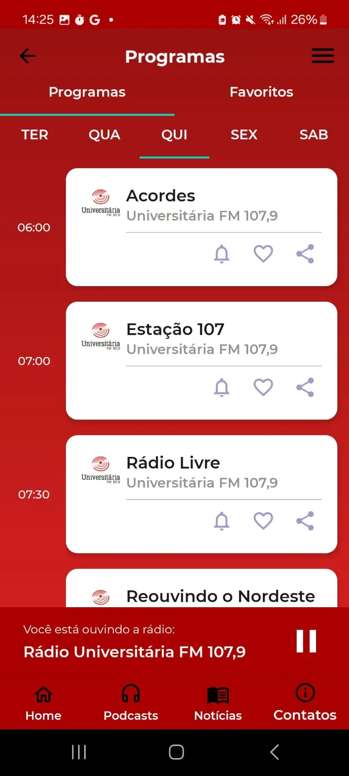 Rádio Universitária FM 107,9 | Indus Appstore | Screenshot