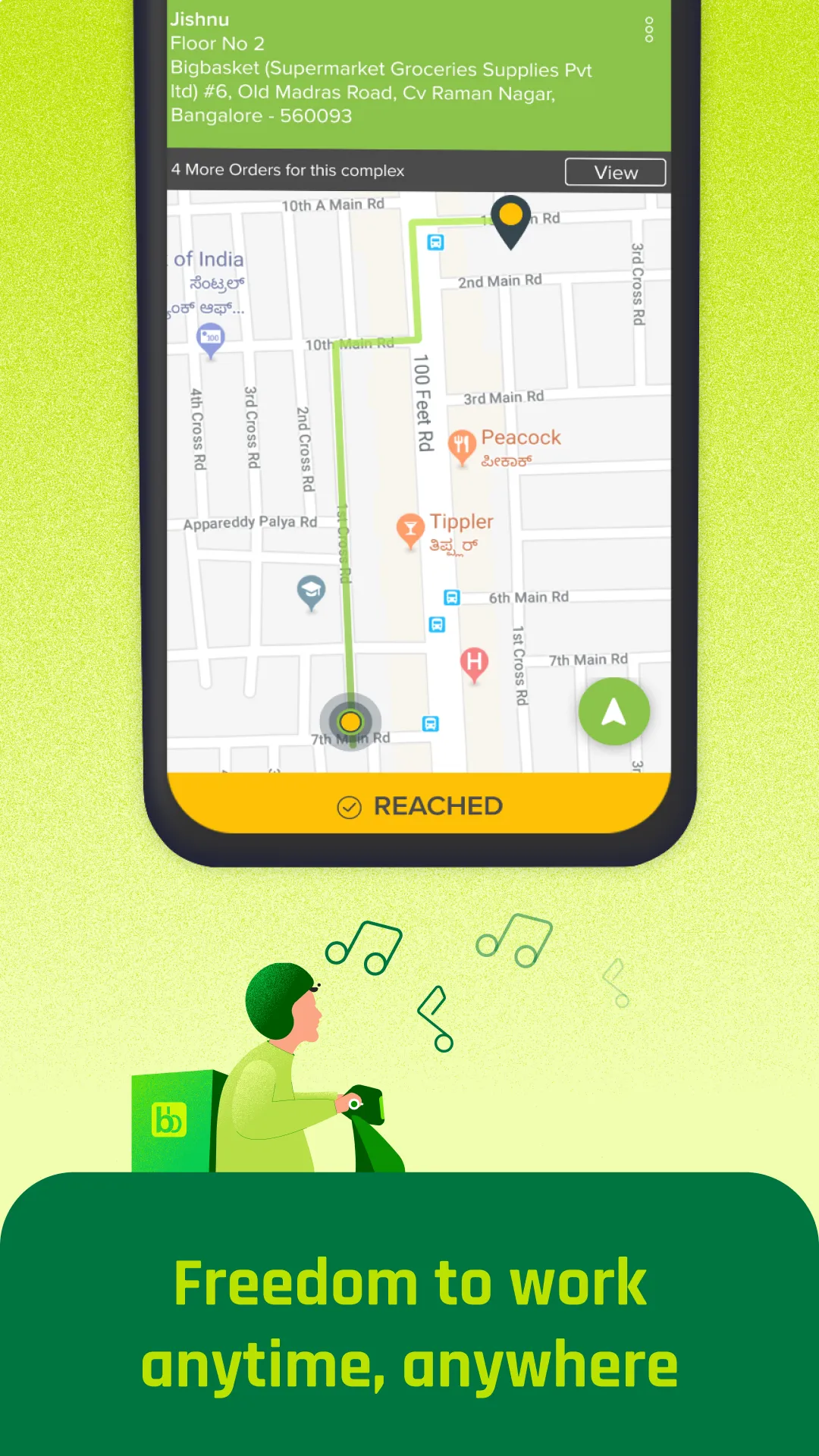 Bigbasket Delivery Partner App | Indus Appstore | Screenshot