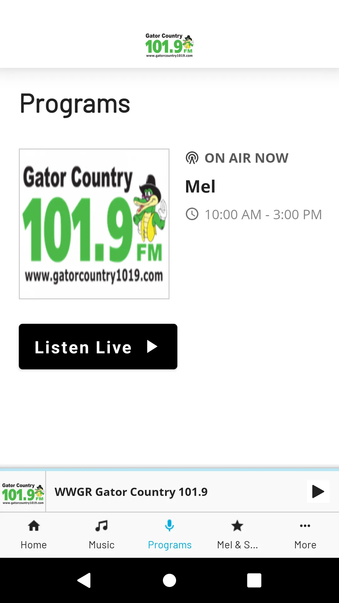 Gator Country 101.9 | Indus Appstore | Screenshot
