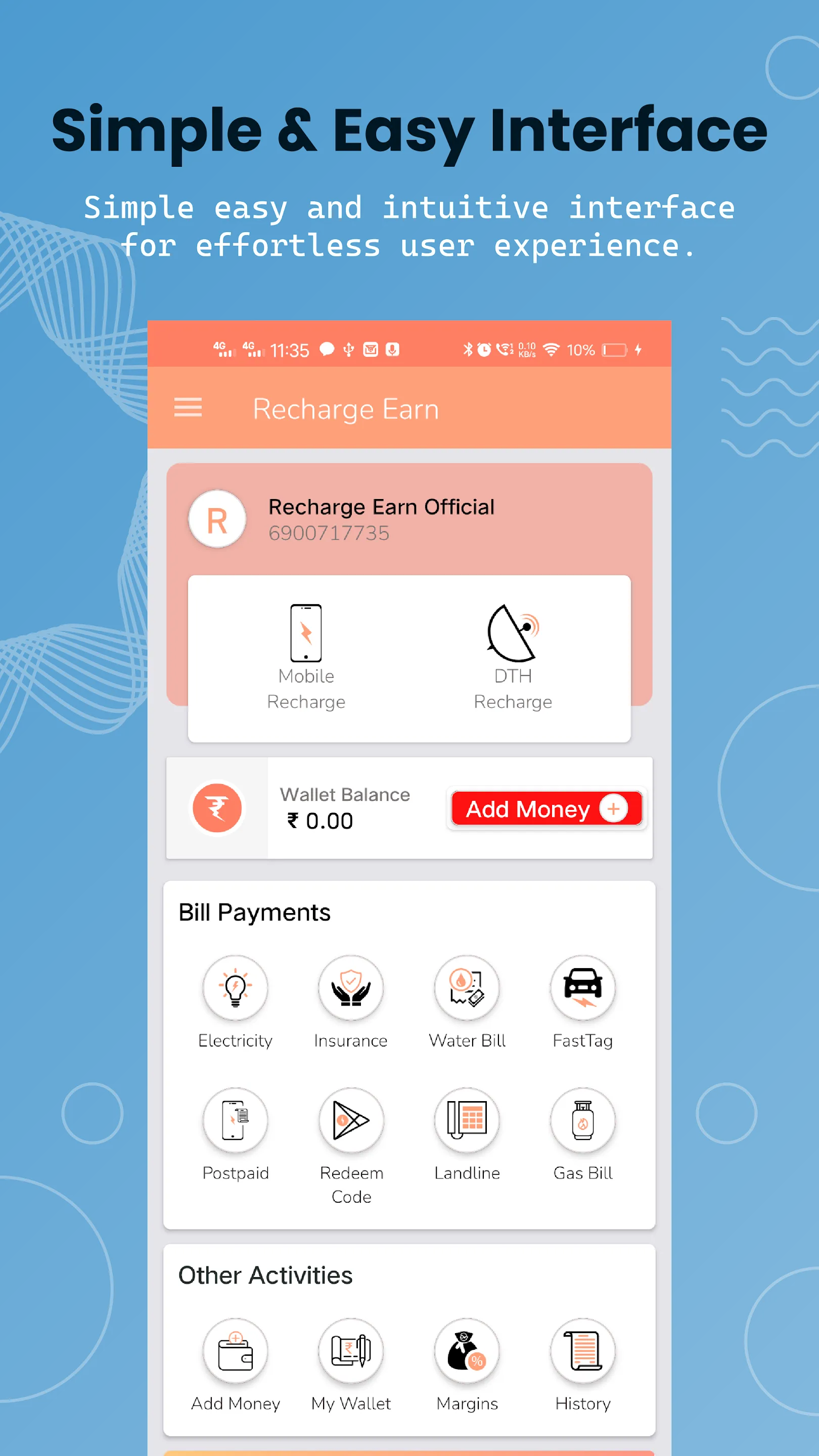 Recharge Earn | Commission App | Indus Appstore | Screenshot