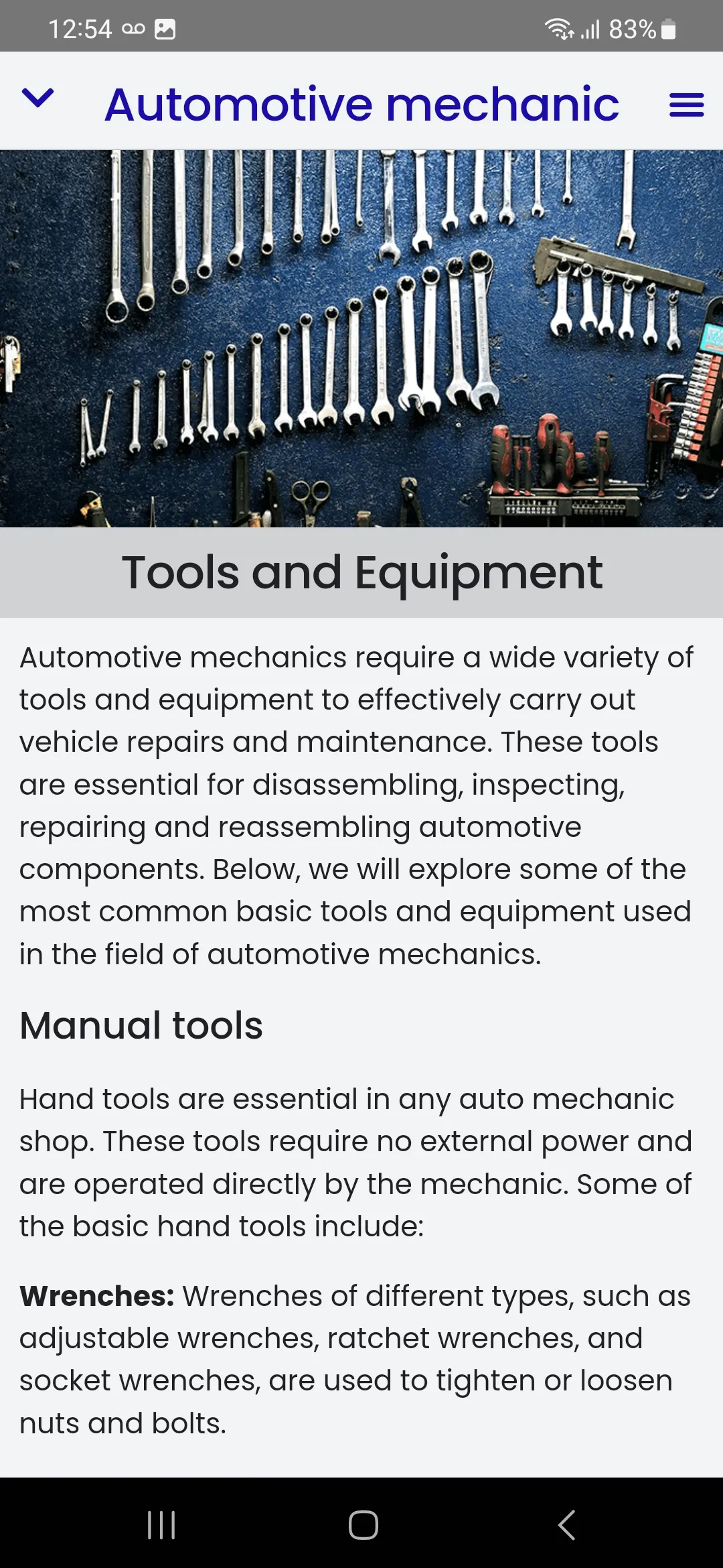 Automotive Mechanics Course | Indus Appstore | Screenshot