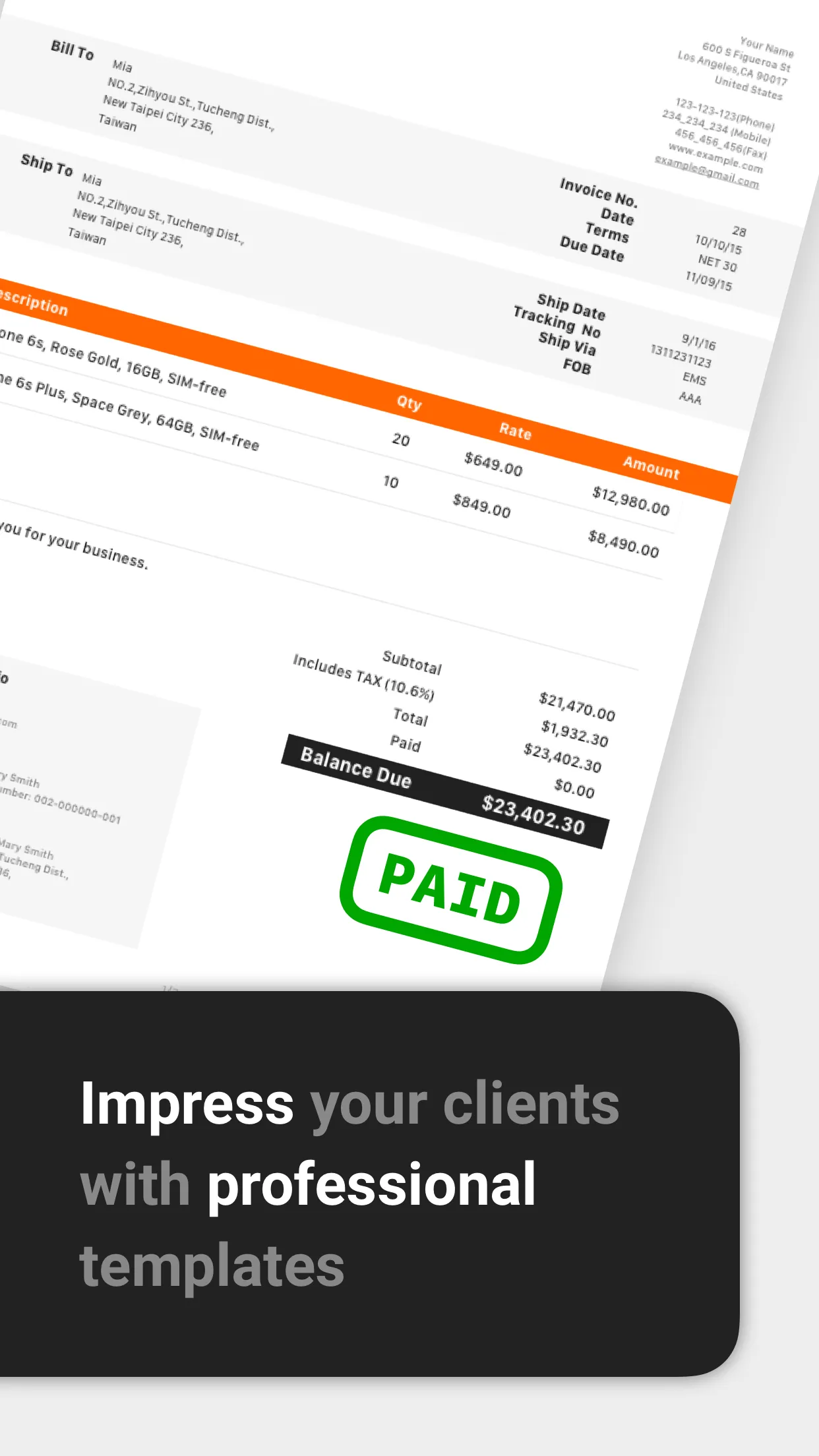 Invoice Maker - Tiny Invoice | Indus Appstore | Screenshot