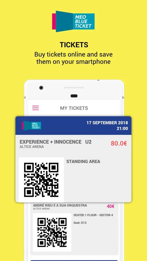 MEO BLUETICKET | Indus Appstore | Screenshot