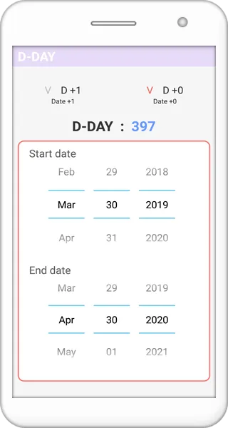 Date (D-day/Anniversary/exam) | Indus Appstore | Screenshot
