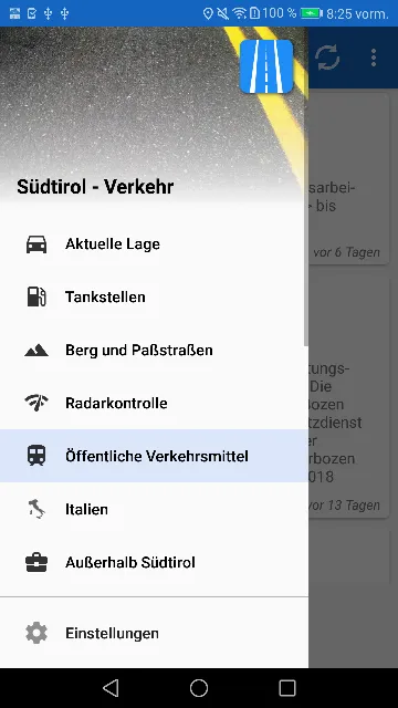 Südtirol - Verkehr | Indus Appstore | Screenshot