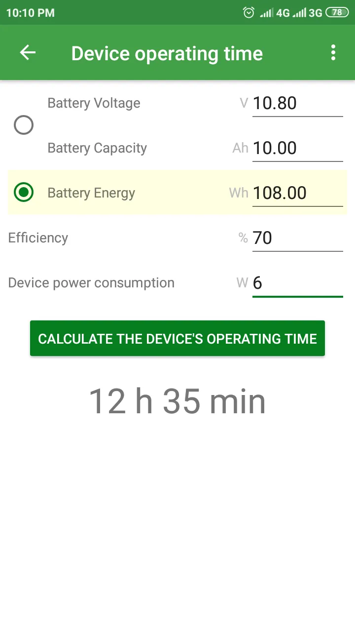 Battery Pack Calculator - DIY | Indus Appstore | Screenshot