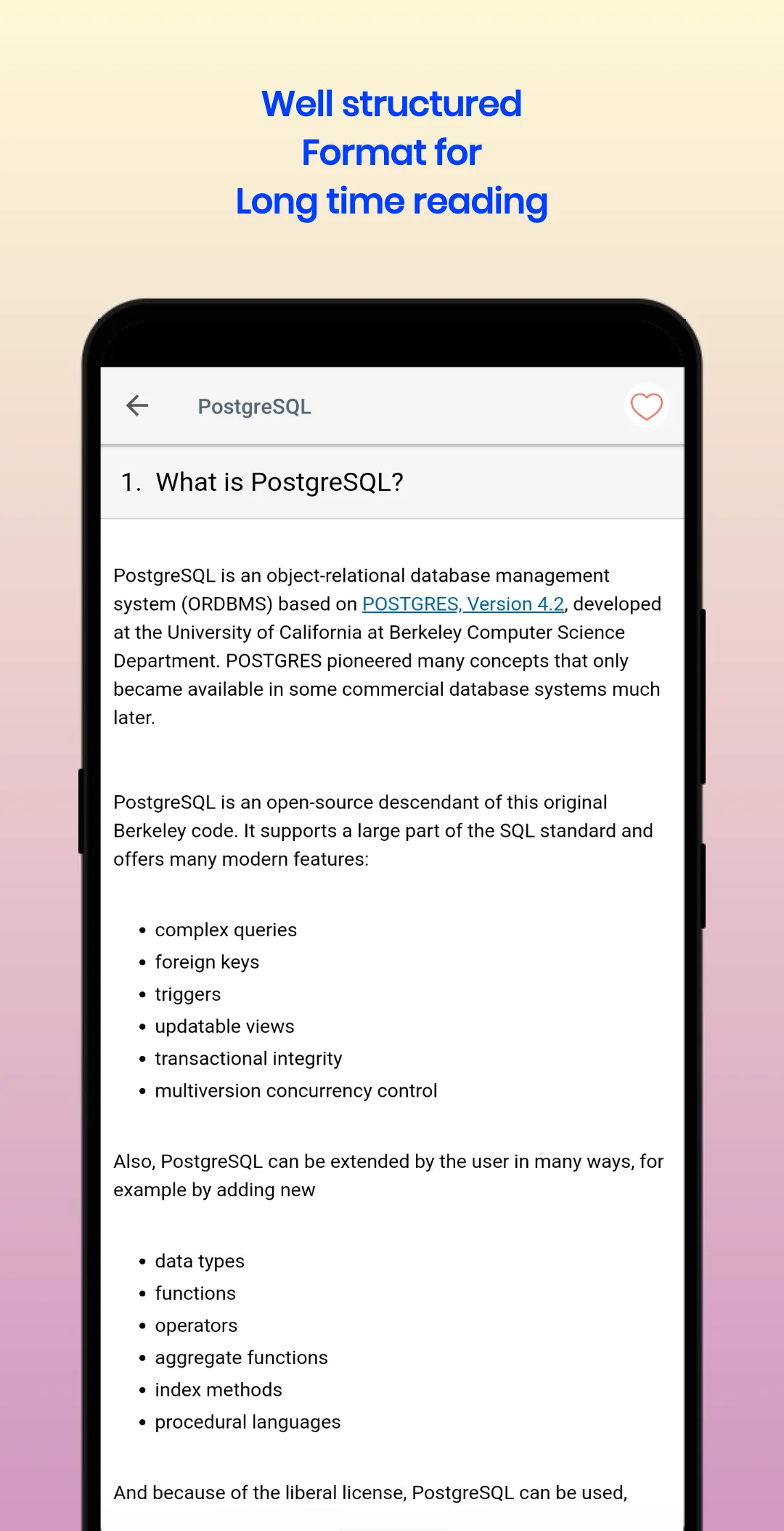 PostgreSQL Documentation | Indus Appstore | Screenshot