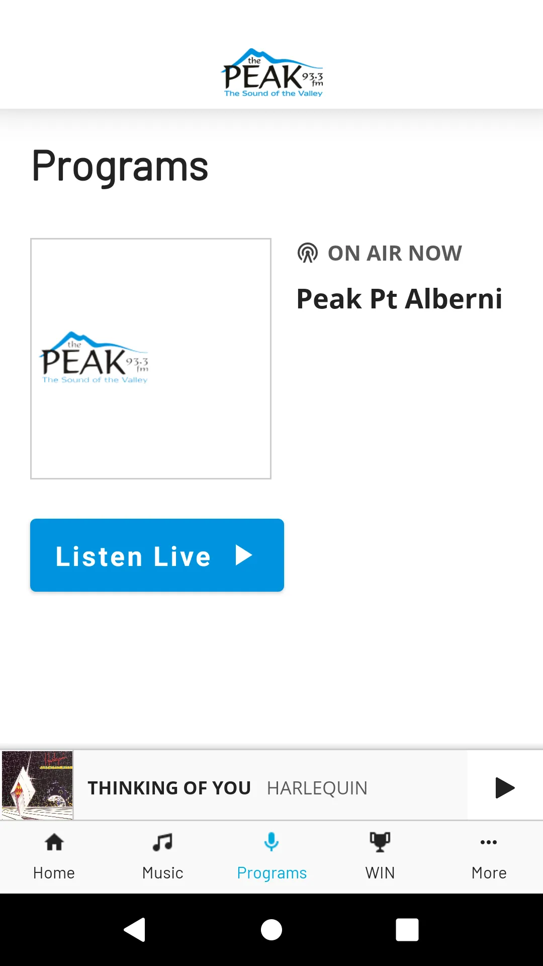 93.3 The Peak - Alberni Valley | Indus Appstore | Screenshot