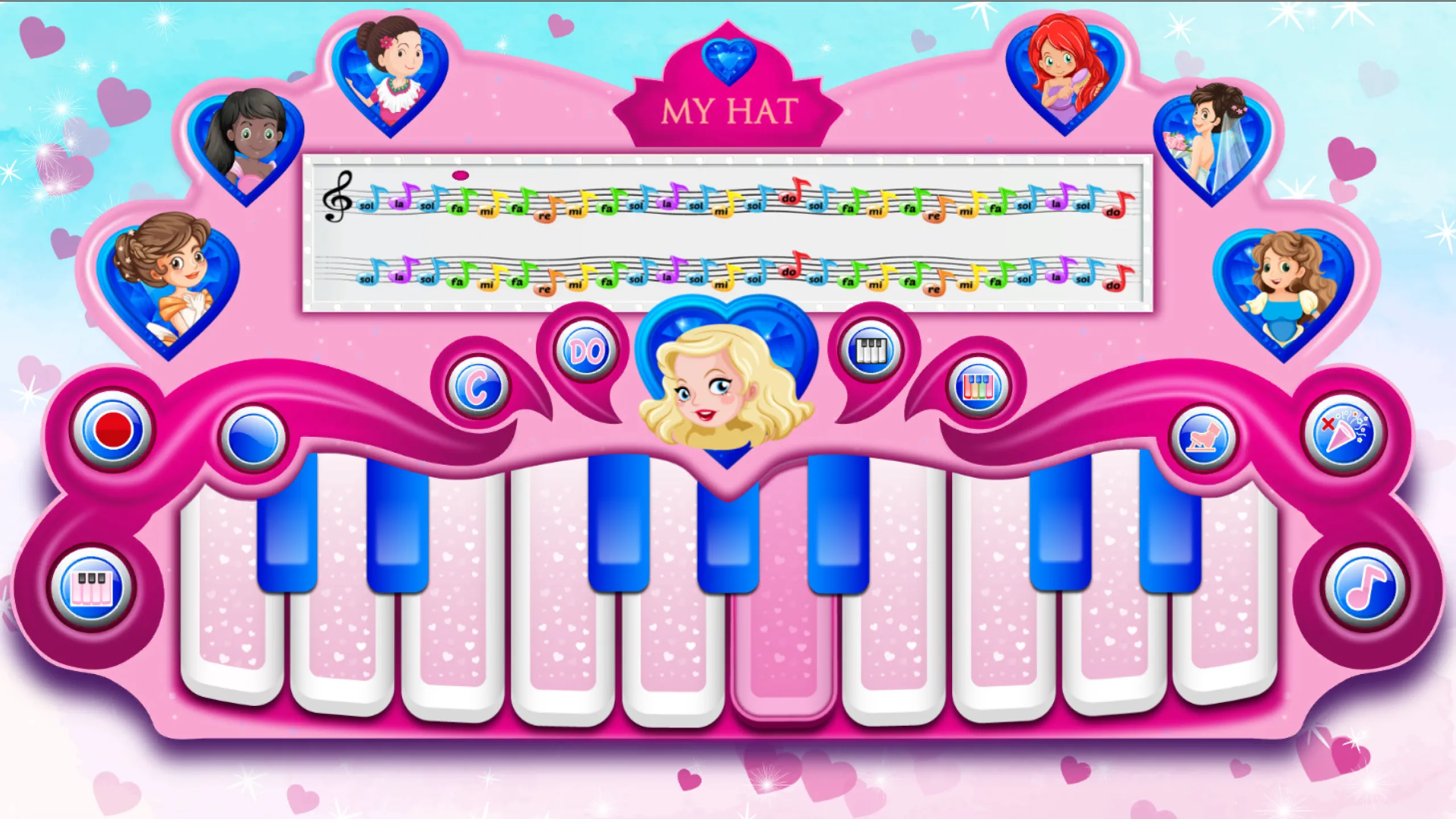 Pink Real Piano Princess Piano | Indus Appstore | Screenshot