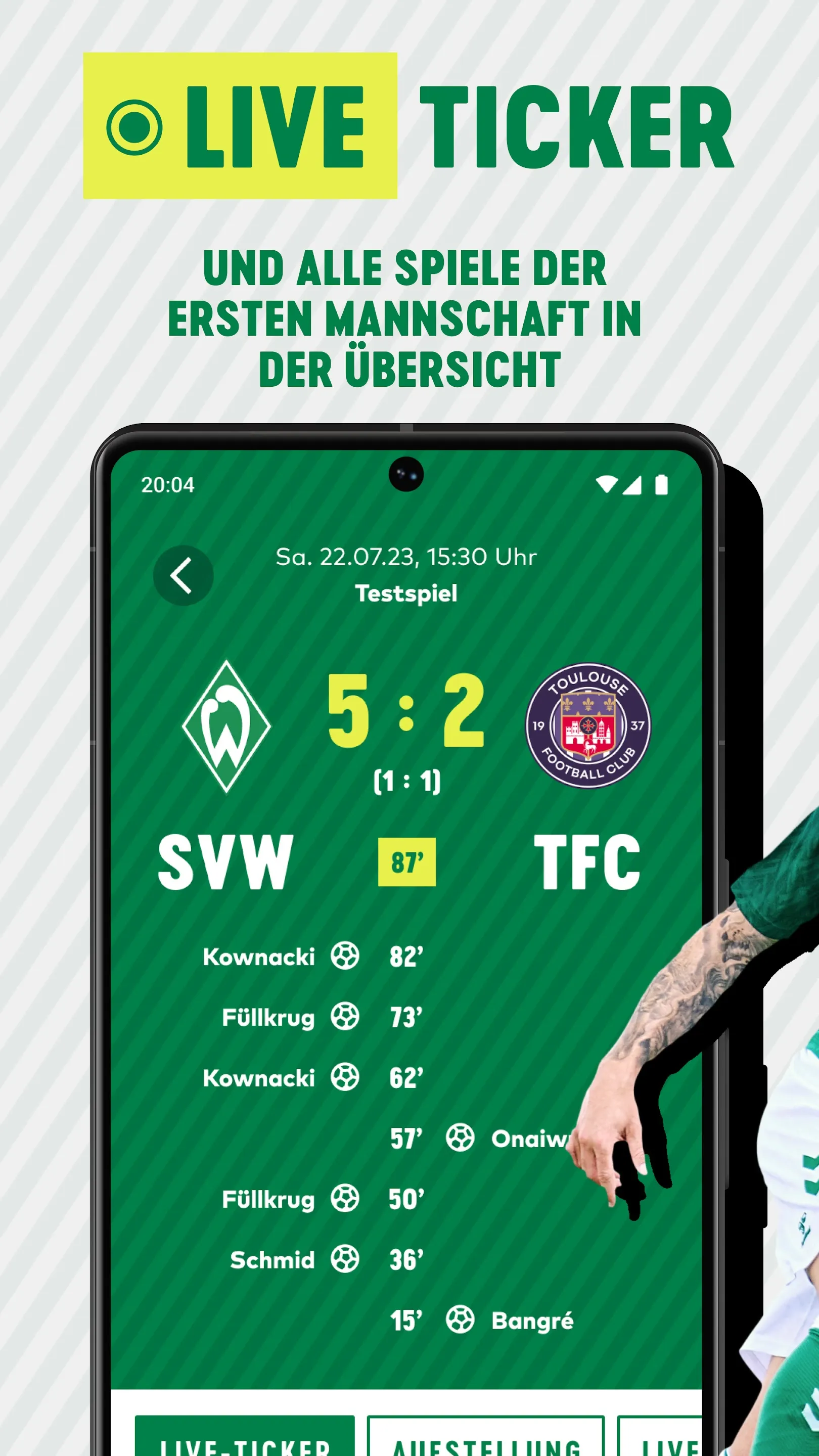 SV Werder Bremen | Indus Appstore | Screenshot