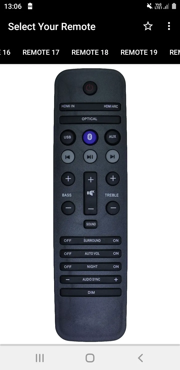 Philips Soundbar Remote | Indus Appstore | Screenshot