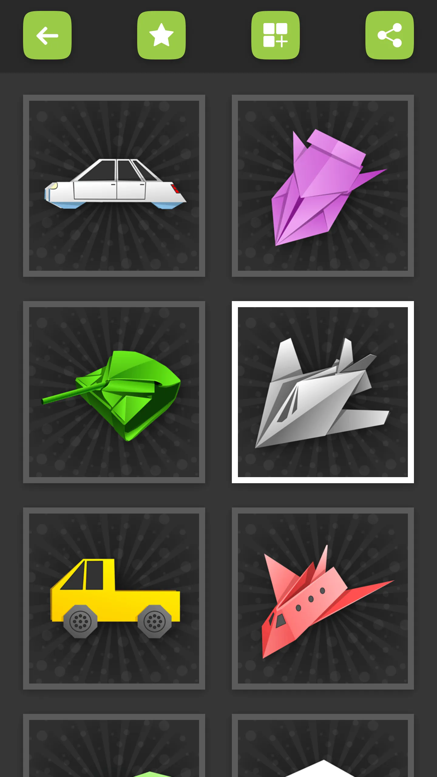 Origami Paper Vehicles | Indus Appstore | Screenshot