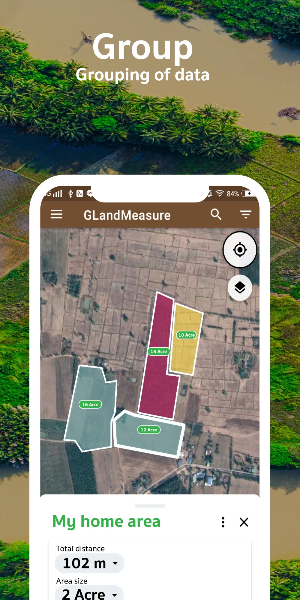 Land Area Measure GPS - GLand | Indus Appstore | Screenshot