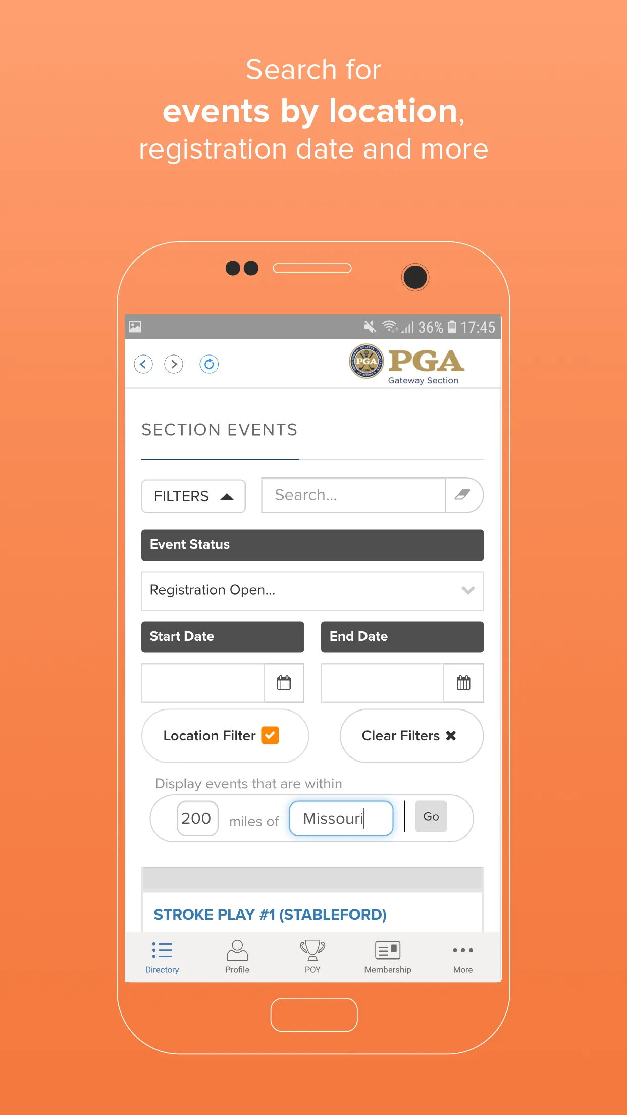 Gateway PGA Section | Indus Appstore | Screenshot