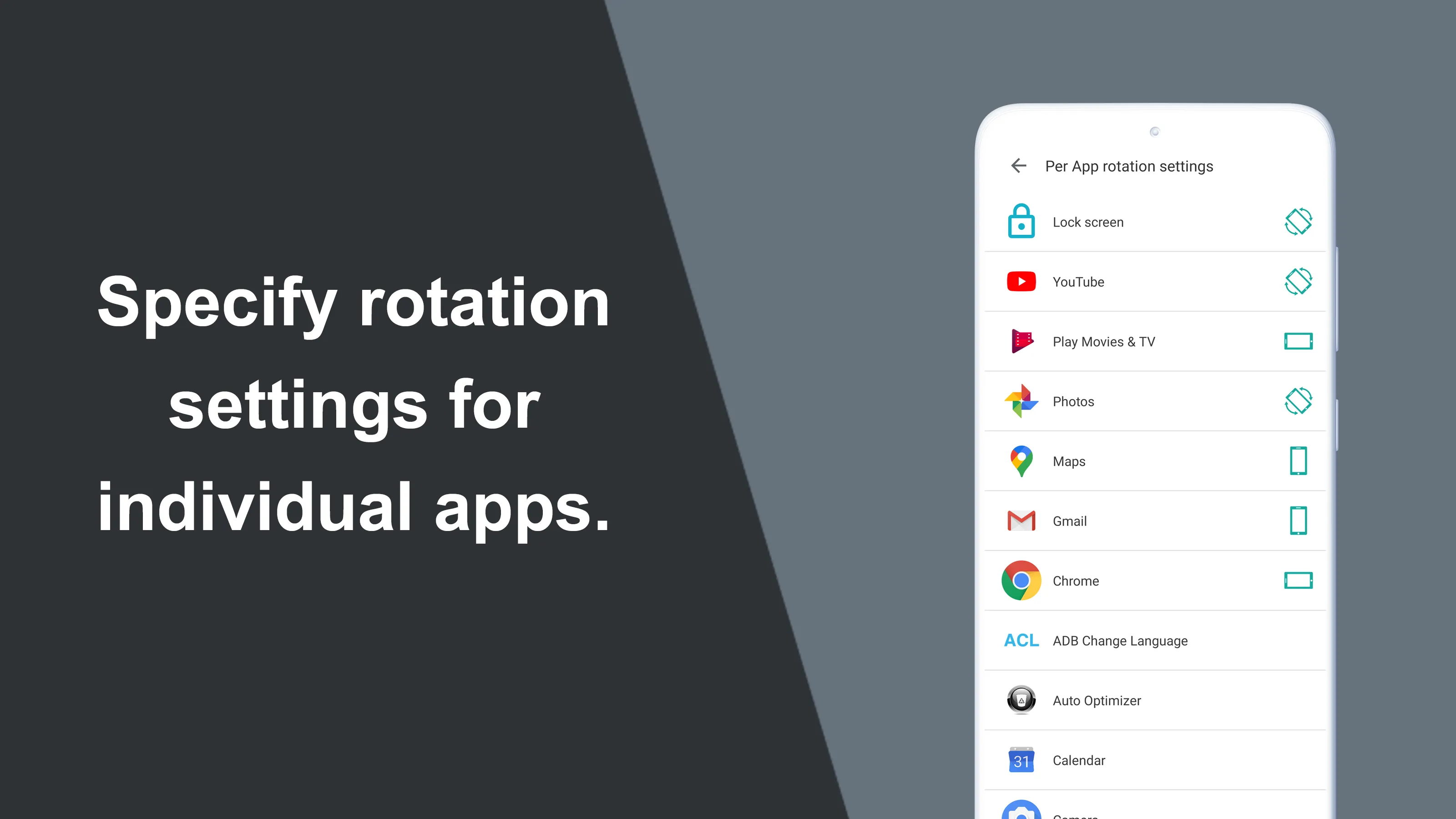 Rotation Control | Indus Appstore | Screenshot