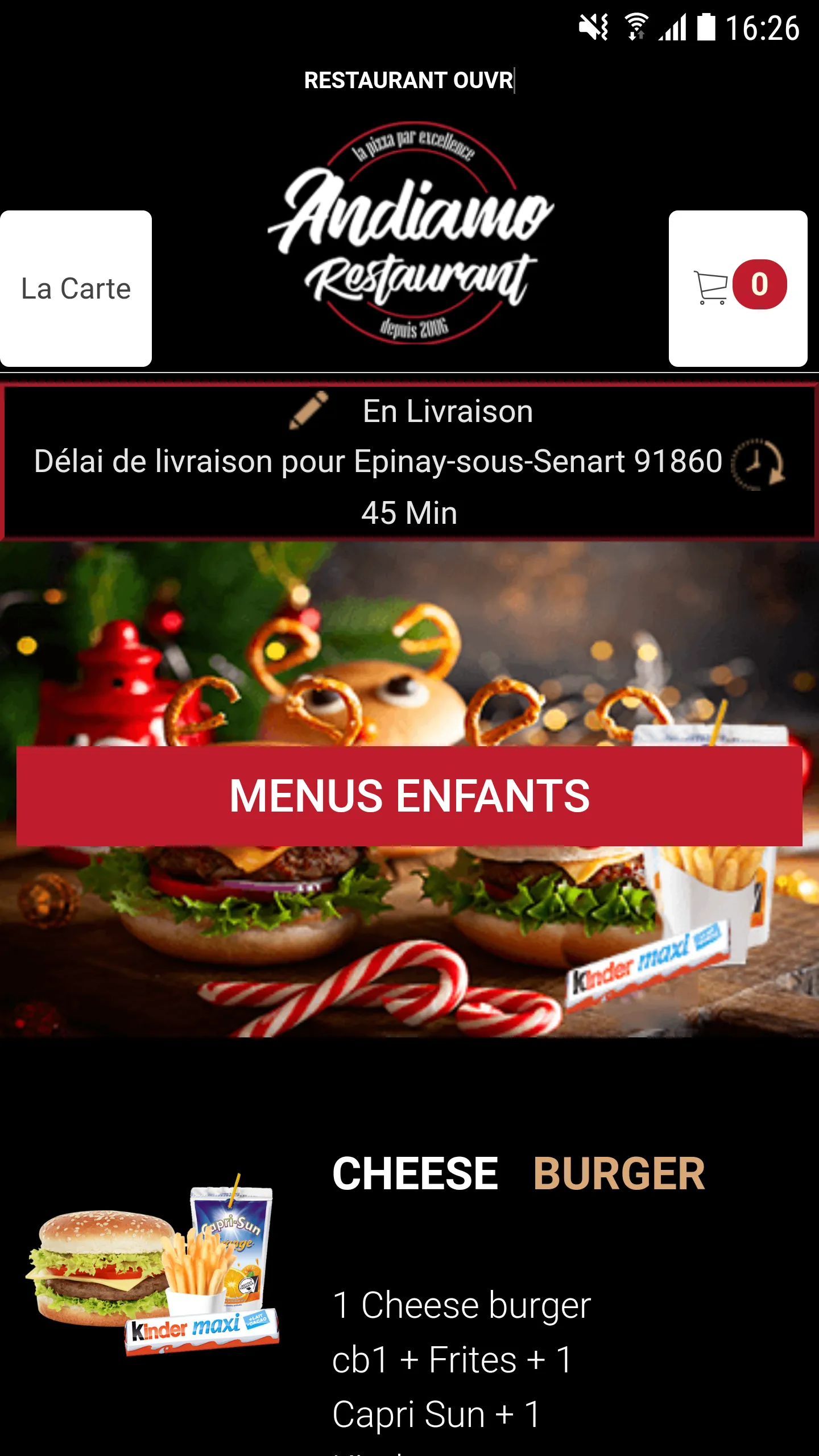 Andiamo Restaurant Combs-Ville | Indus Appstore | Screenshot