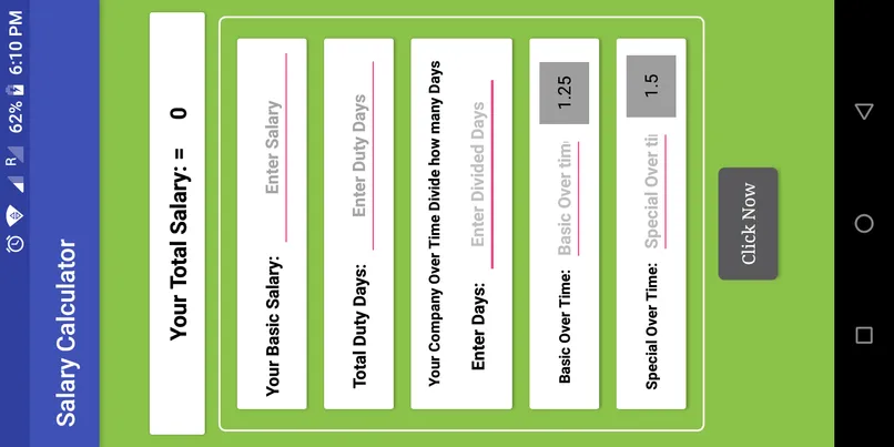 Salary Calculator | Indus Appstore | Screenshot