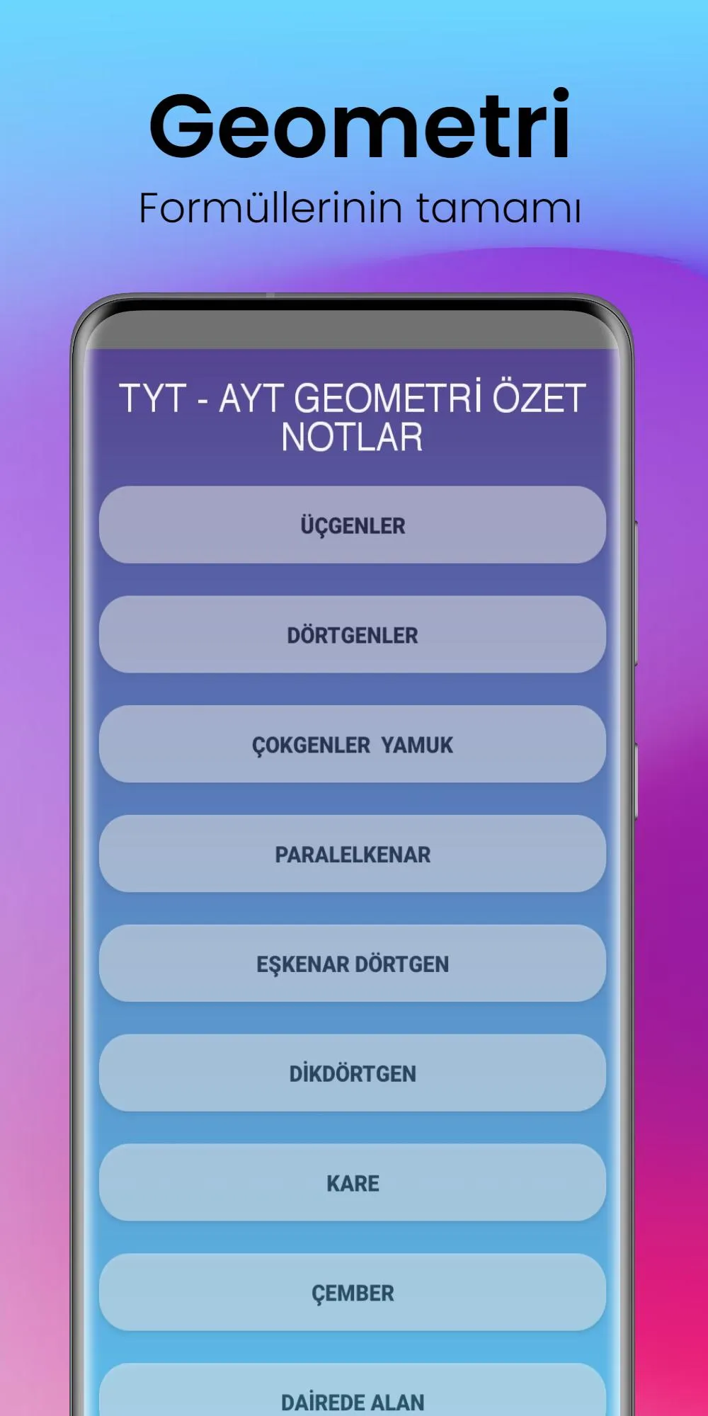 Geometri Formülleri | Indus Appstore | Screenshot