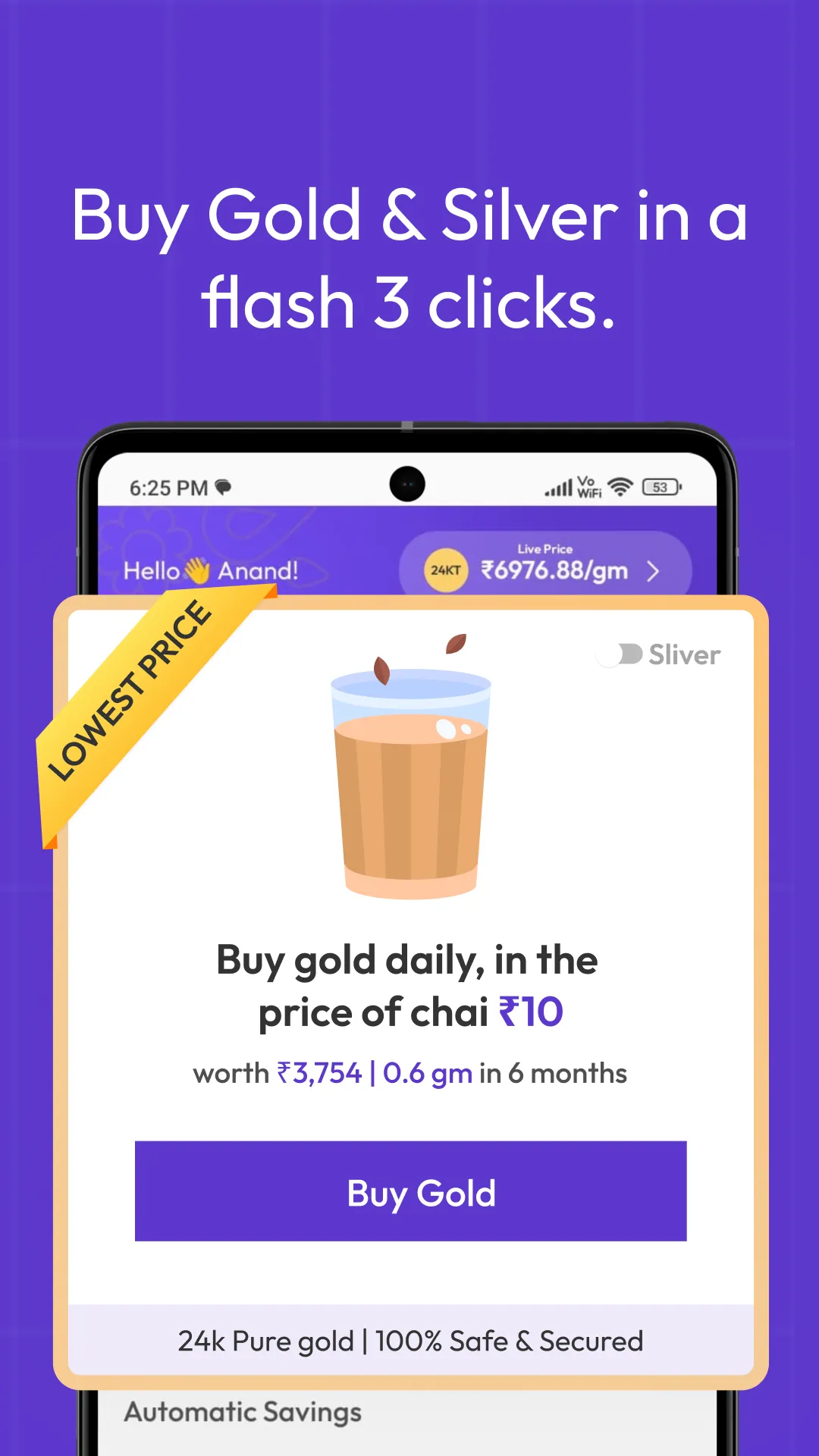 Aura - India's Gold Saving App | Indus Appstore | Screenshot