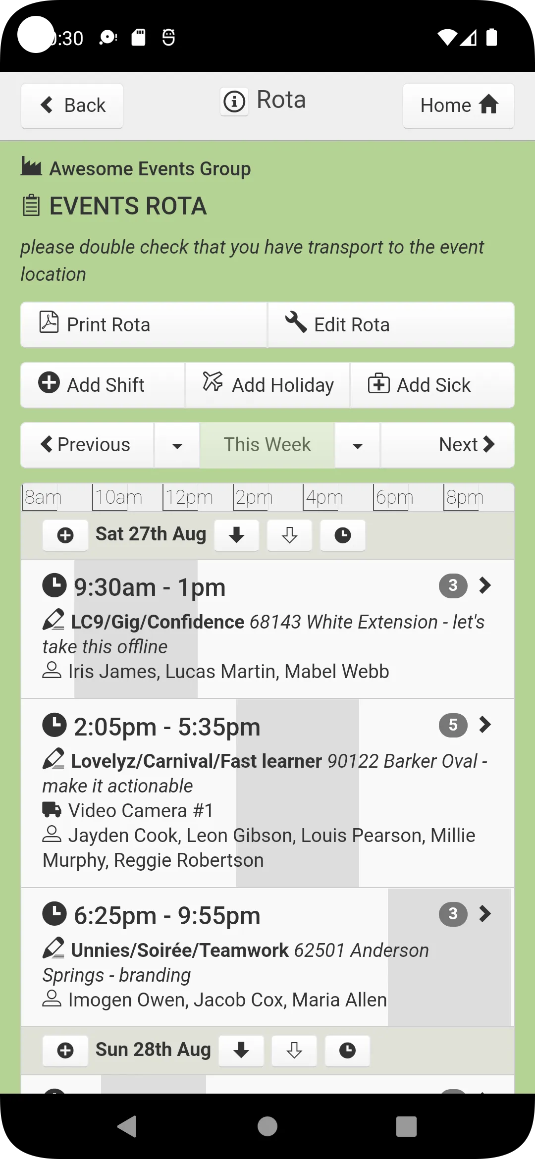 Rotaville - Work Rota App | Indus Appstore | Screenshot