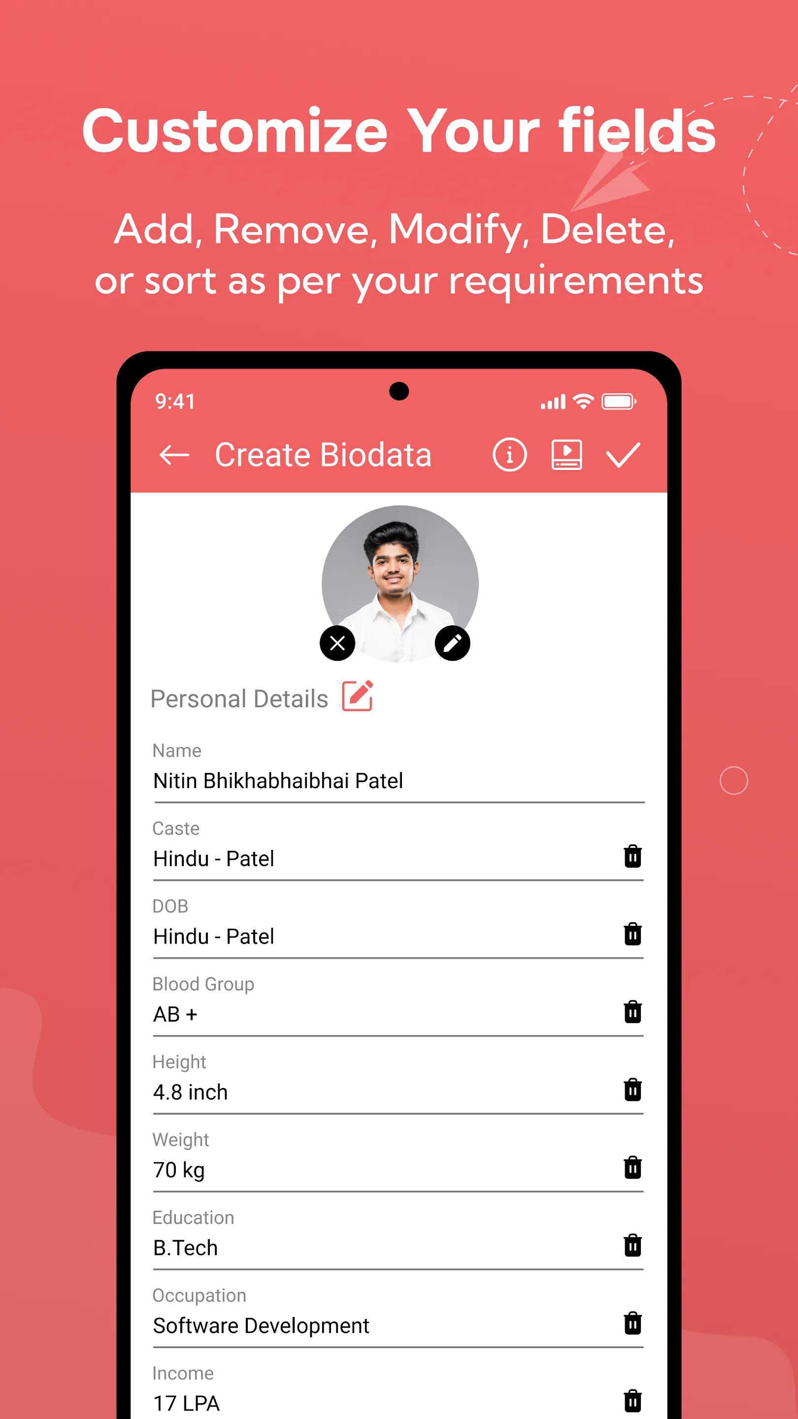 Marriage Bio Data Maker | Indus Appstore | Screenshot