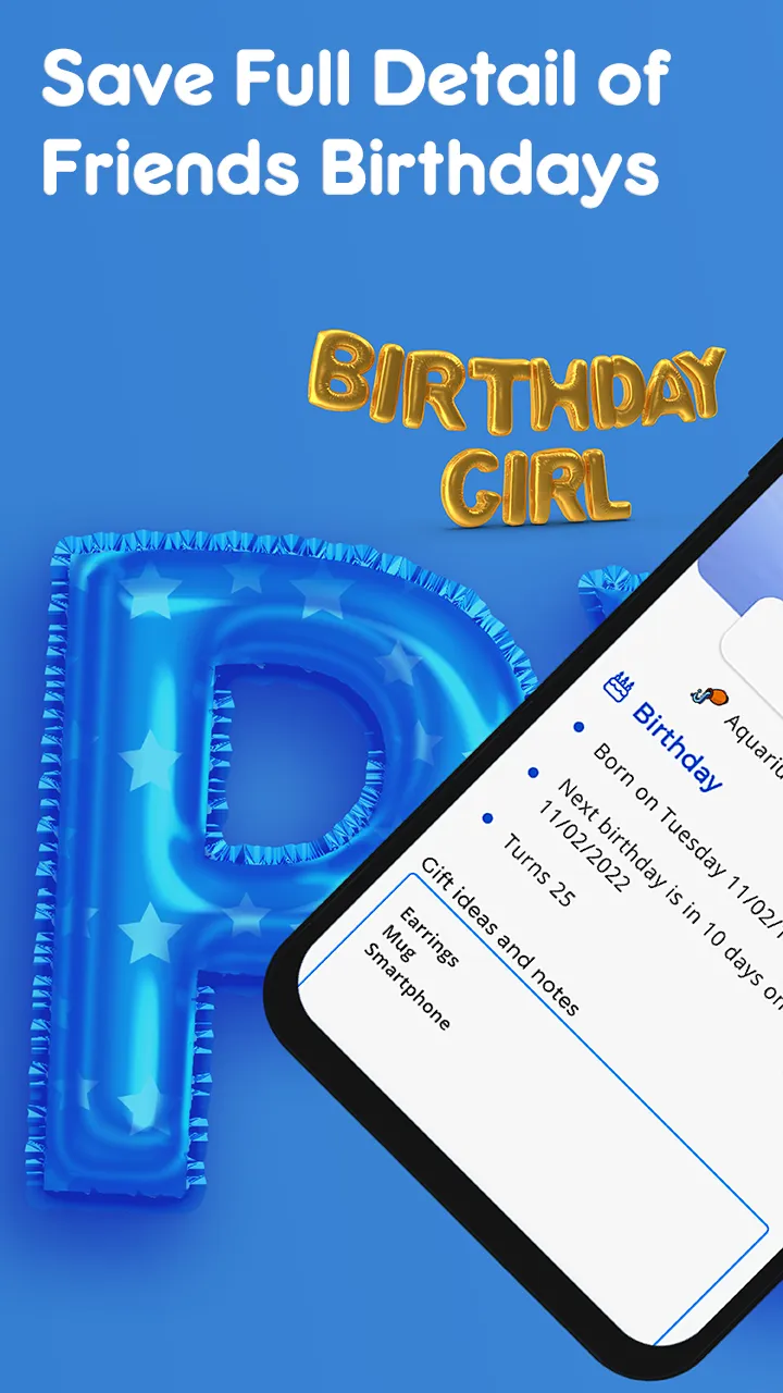 Birthdays, Reminder & Calendar | Indus Appstore | Screenshot