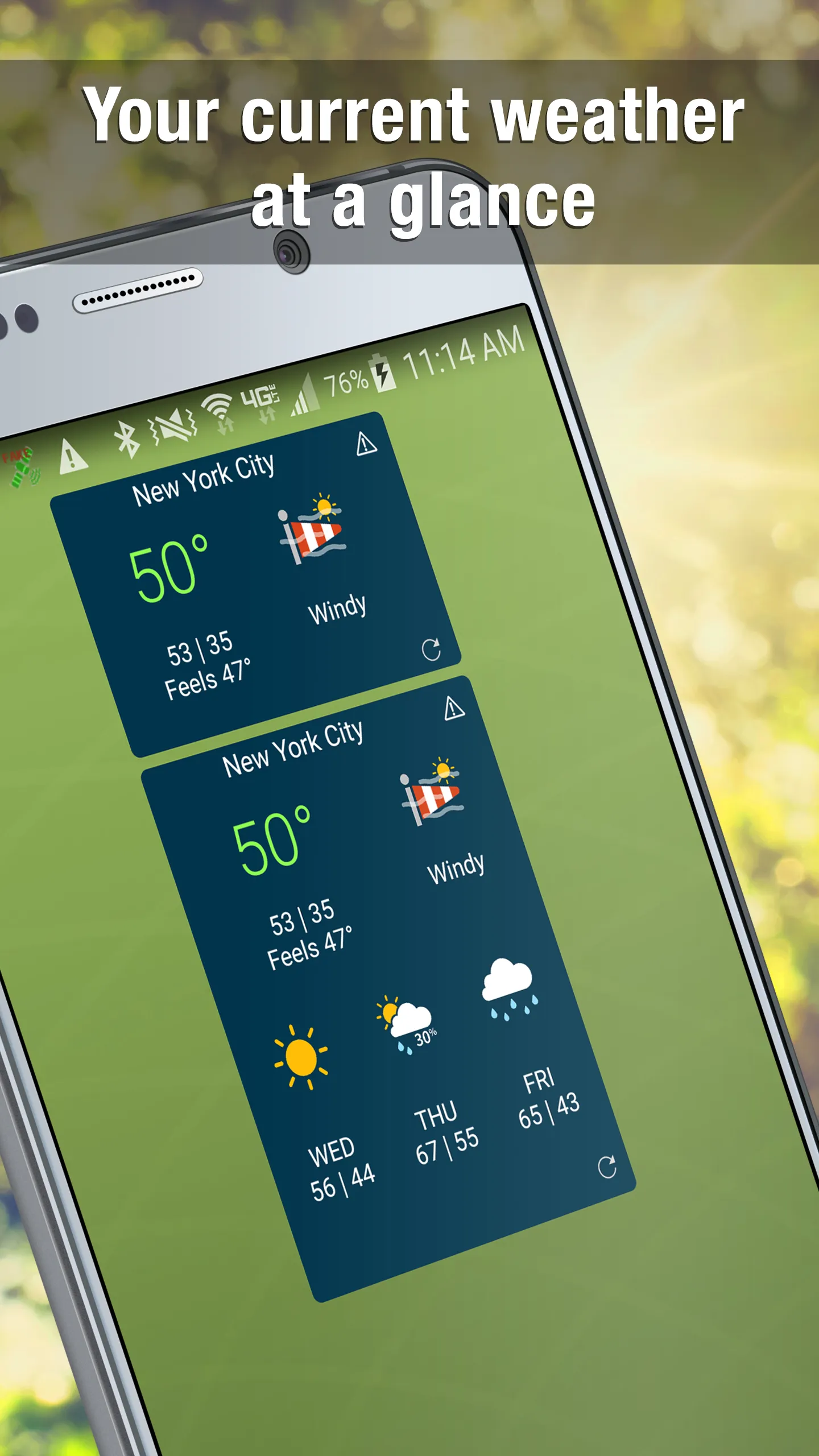 Weather Widget by WeatherBug | Indus Appstore | Screenshot