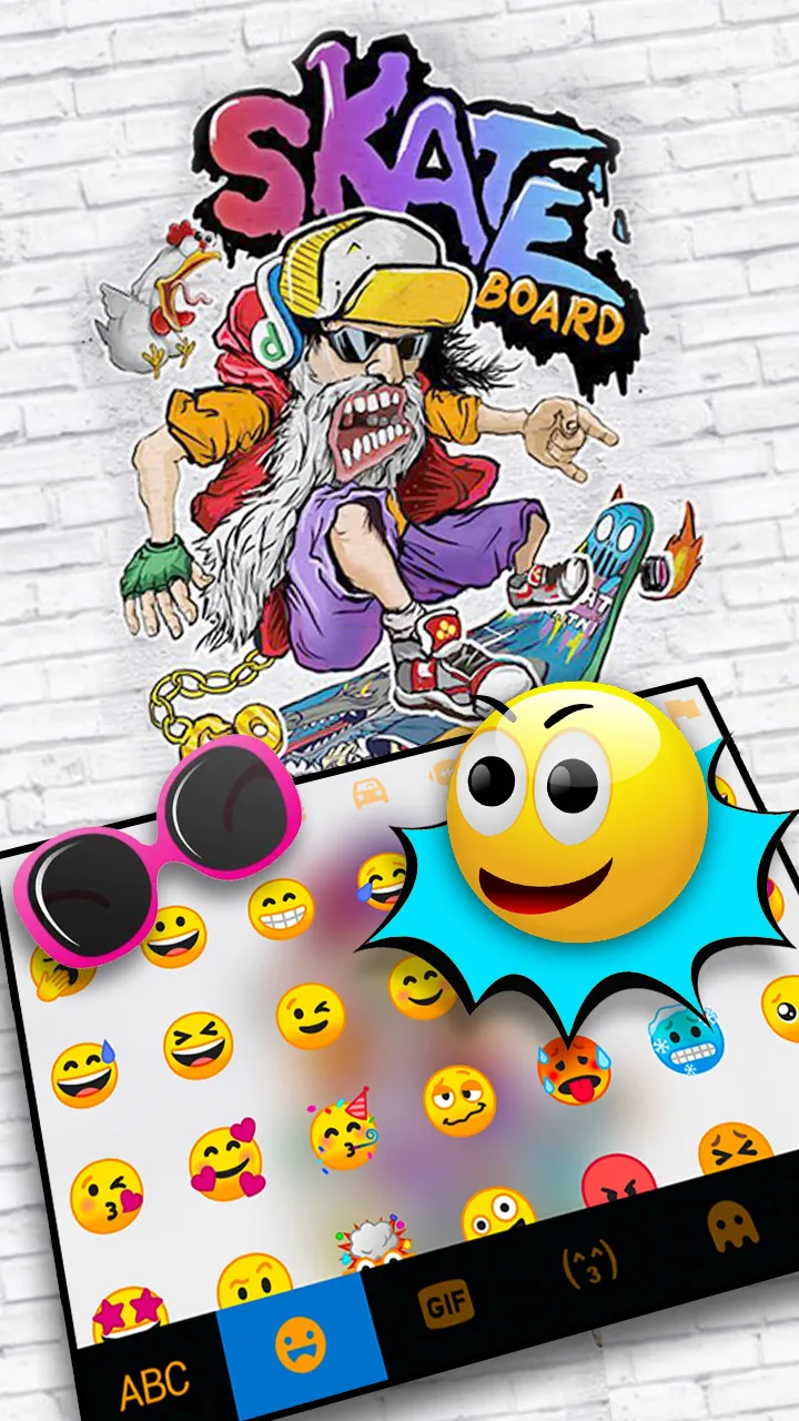 Graffiti Skater Keyboard Backg | Indus Appstore | Screenshot