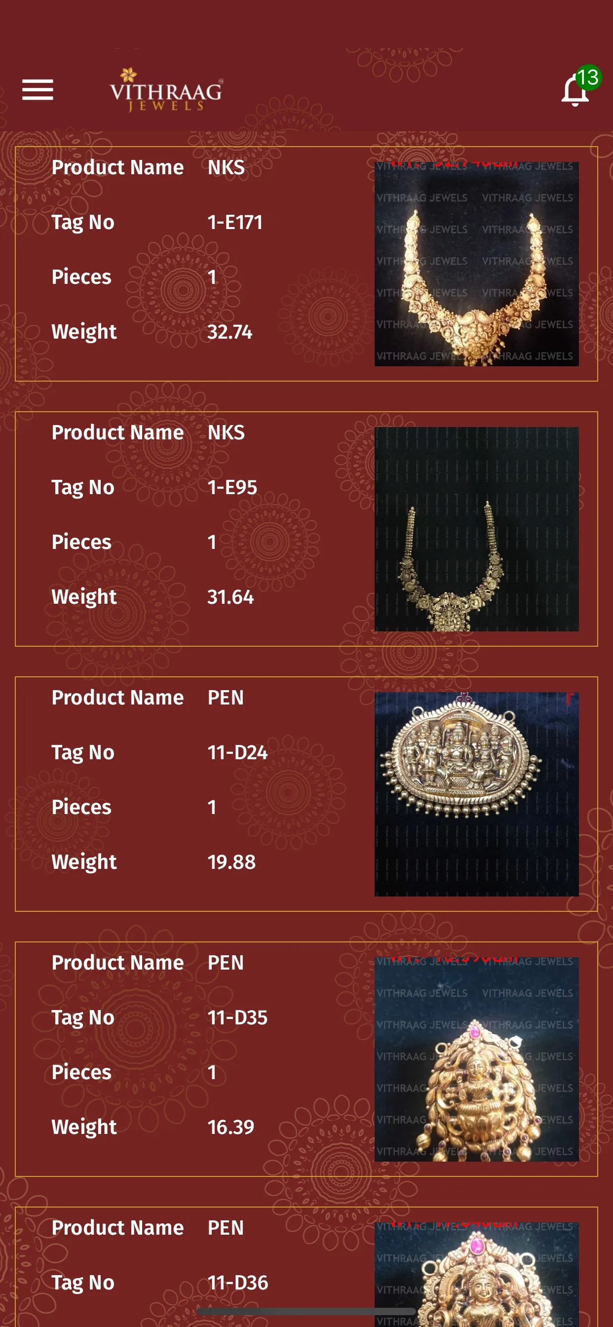 Vithraag Jewels | Indus Appstore | Screenshot