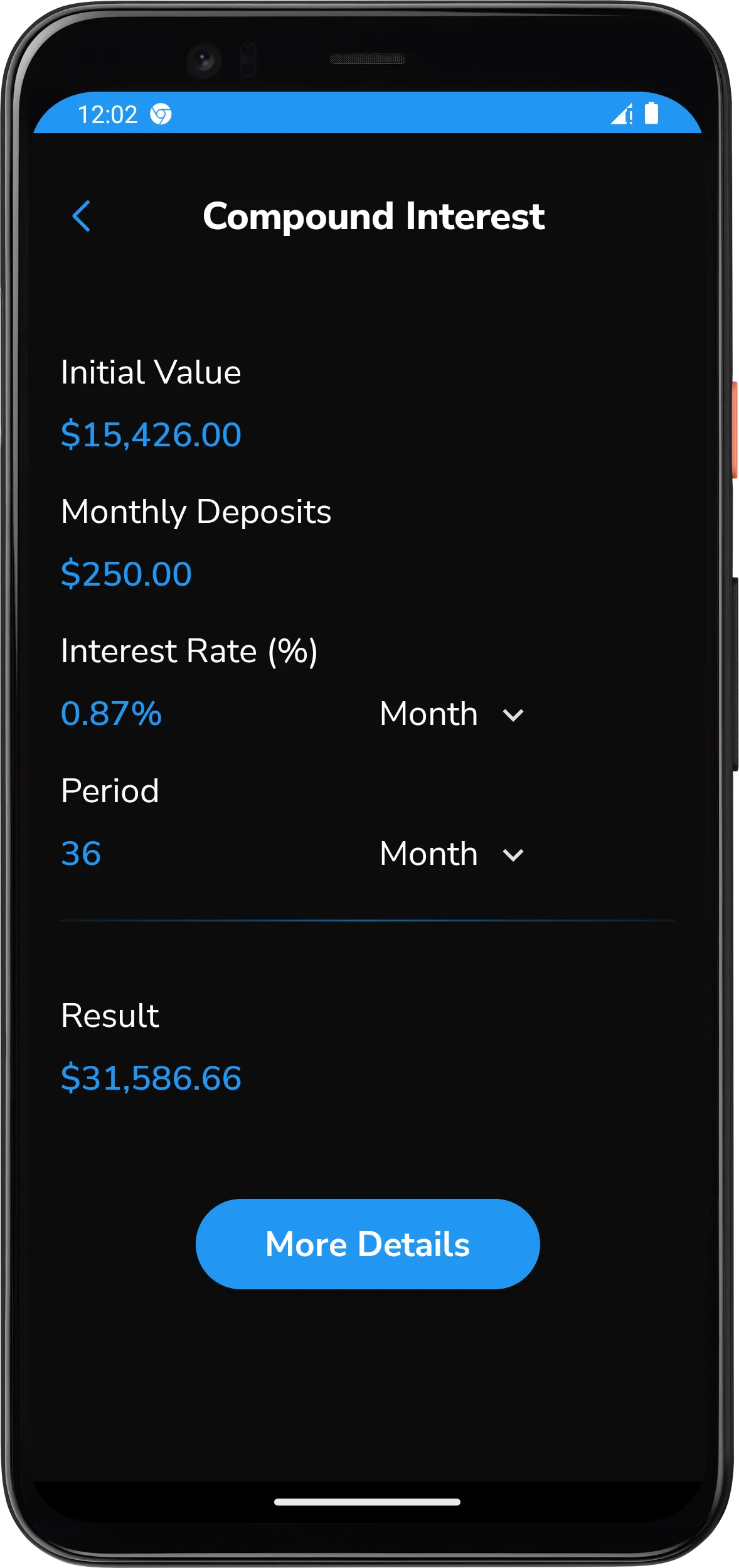 Compound Interest - Icalc | Indus Appstore | Screenshot