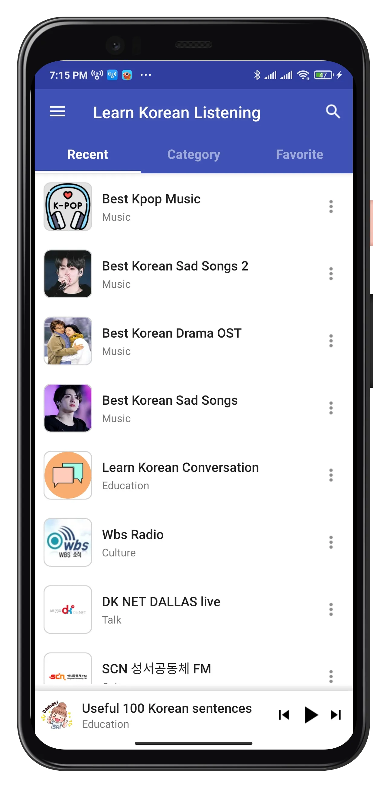 Learn Korean Listening | Indus Appstore | Screenshot