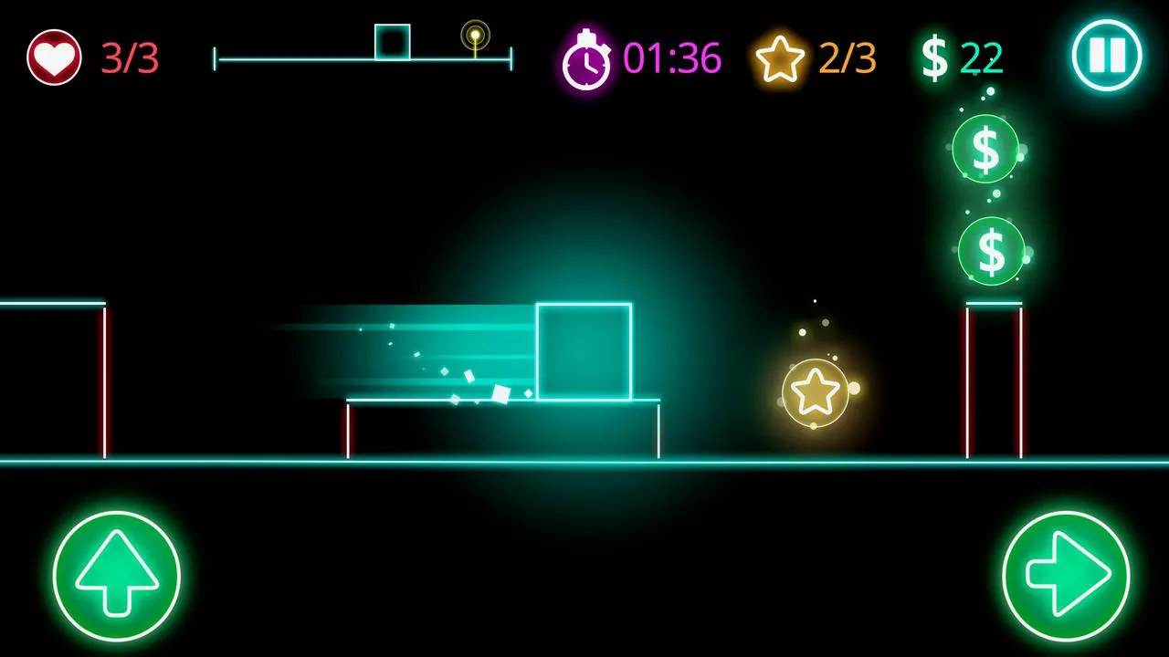 Glow obstacle course | Indus Appstore | Screenshot