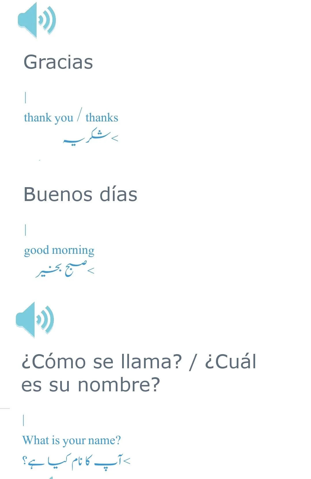 Learn Spanish Language in Urdu | Indus Appstore | Screenshot