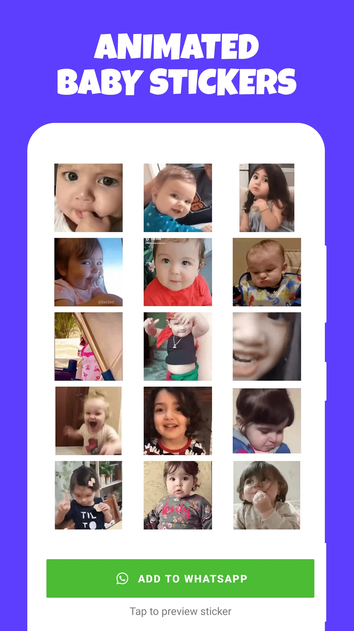 Baby Animated WAStickers | Indus Appstore | Screenshot