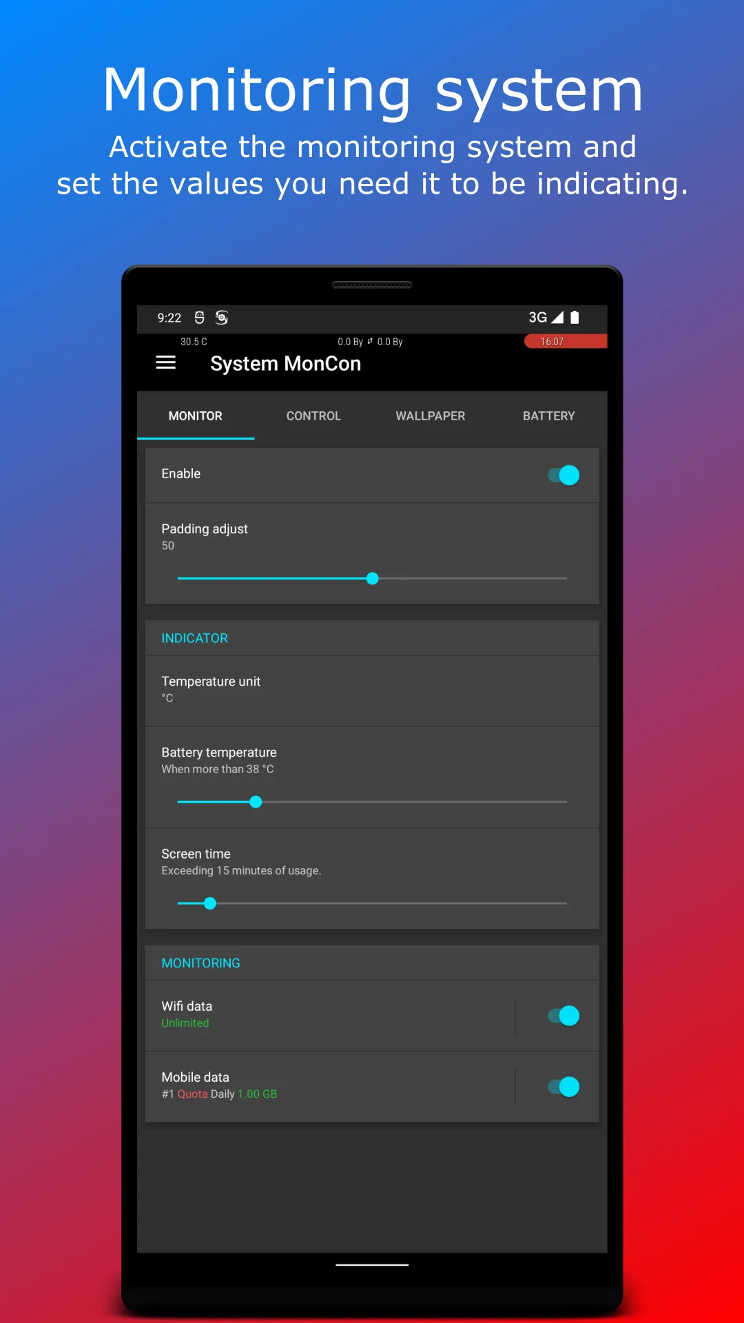 System MonCon | Indus Appstore | Screenshot