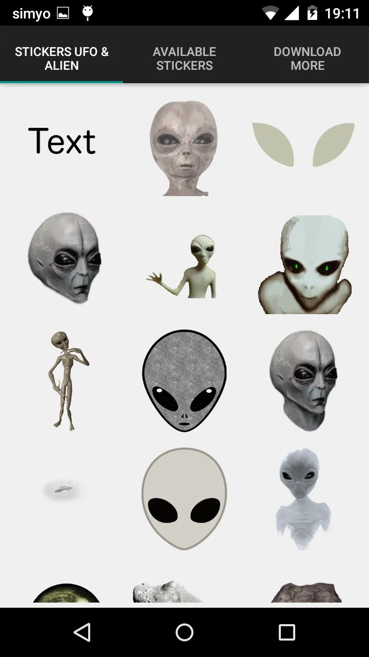 Put UFOs & Aliens stickers in  | Indus Appstore | Screenshot