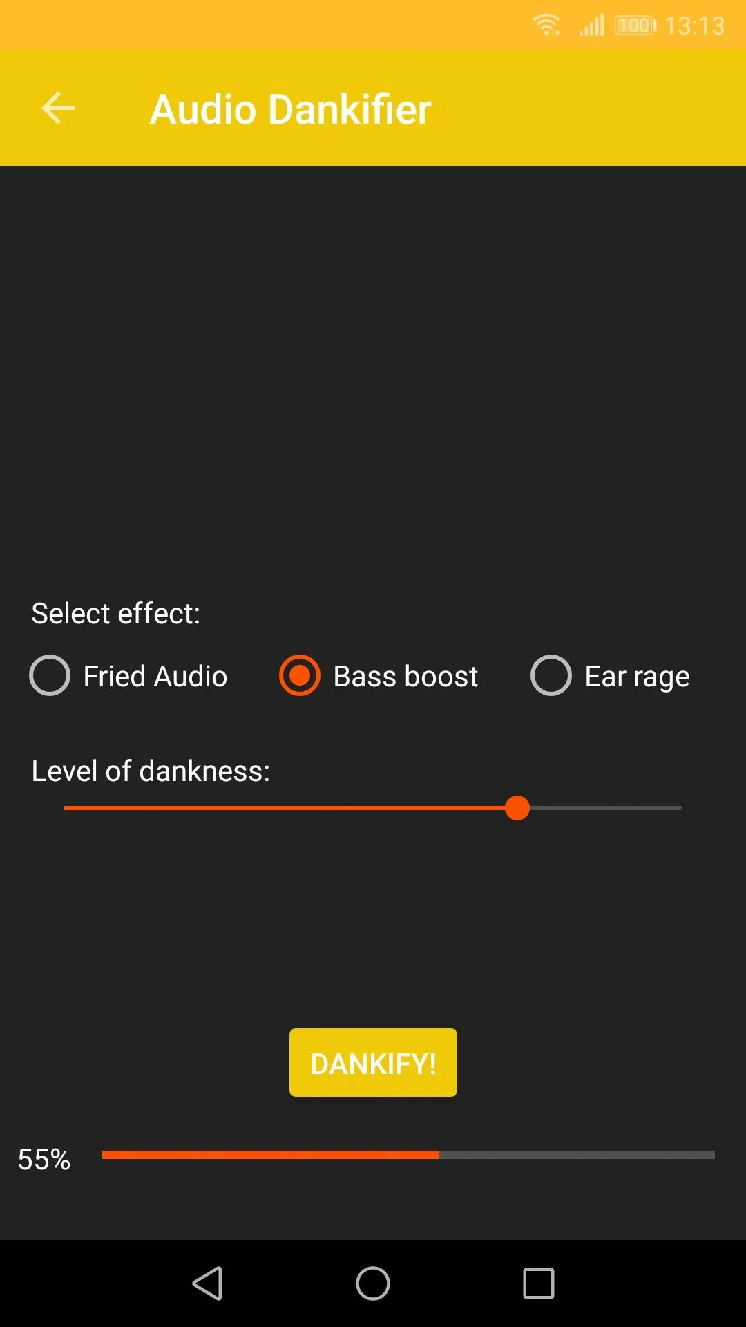 Audio Dankifier | Indus Appstore | Screenshot