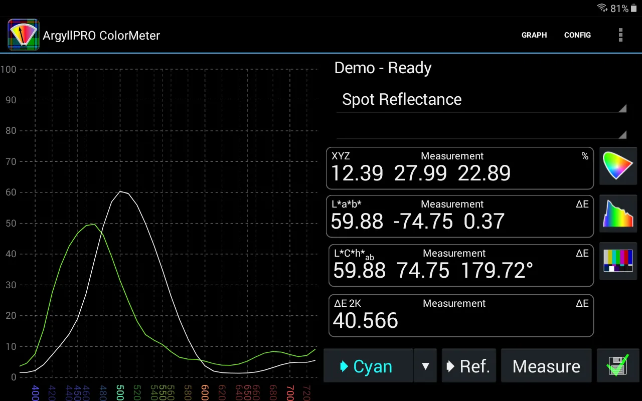 ArgyllPRO ColorMeterDemo | Indus Appstore | Screenshot