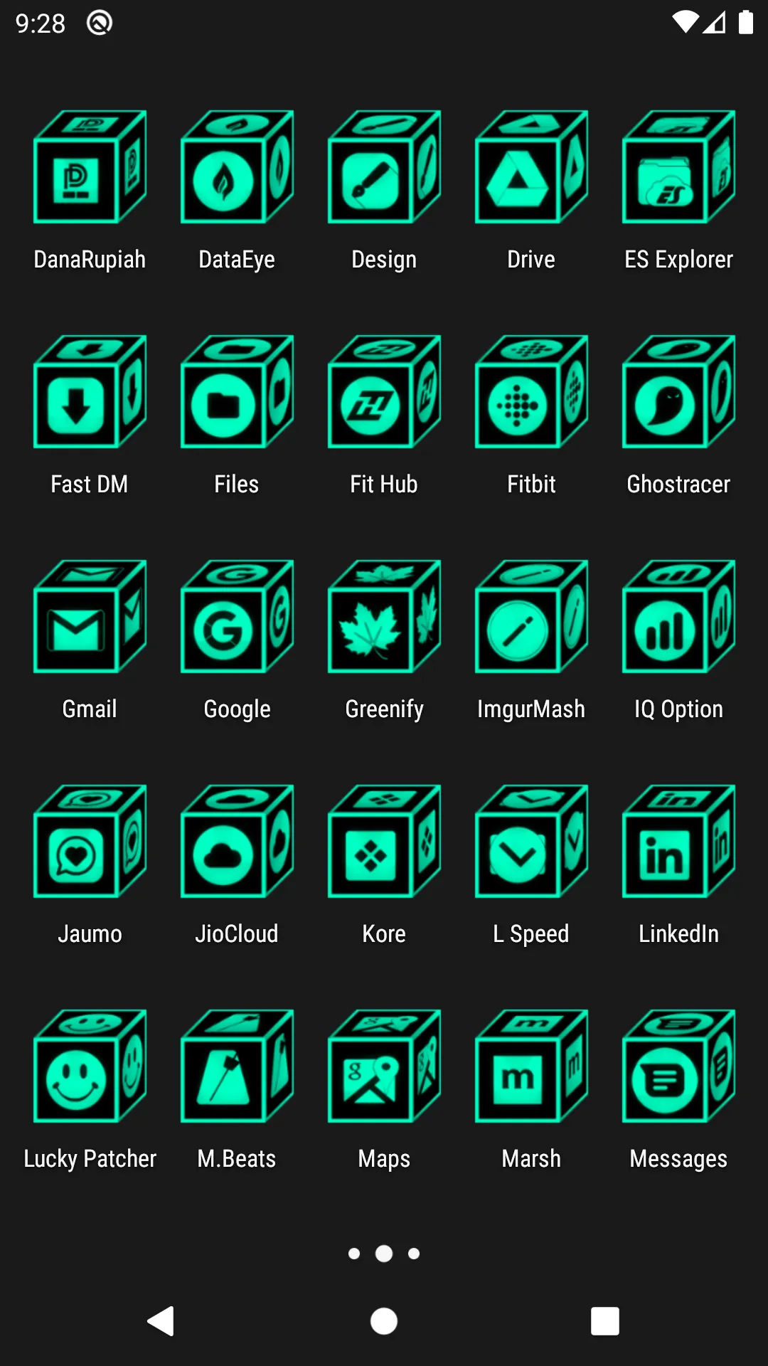 3D Flat Teal Icon Pack | Indus Appstore | Screenshot